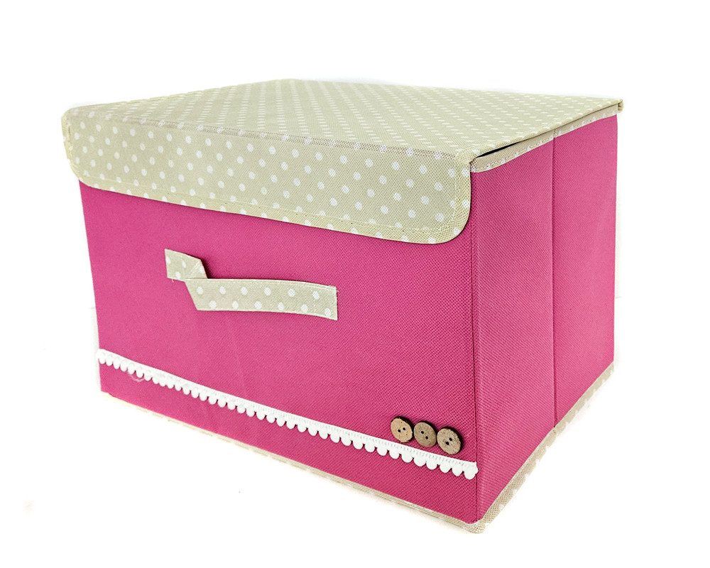 Yudu Aufbewahrungsbox Textil-Organizer Aufbewahrungsbox Box mit Klappdeckel