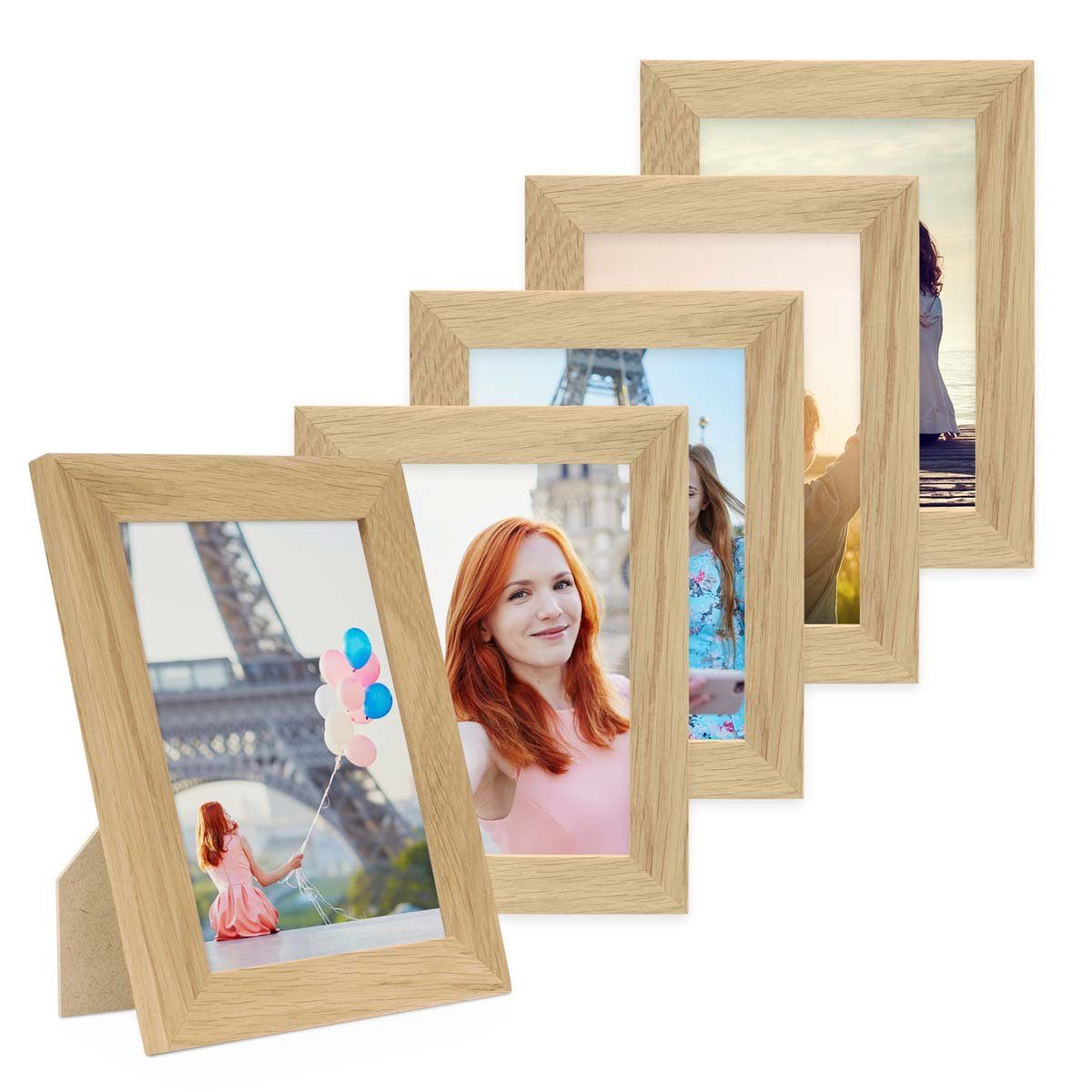 PHOTOLINI Bilderrahmen 5er Set breite Rahmen, günstig online kaufen