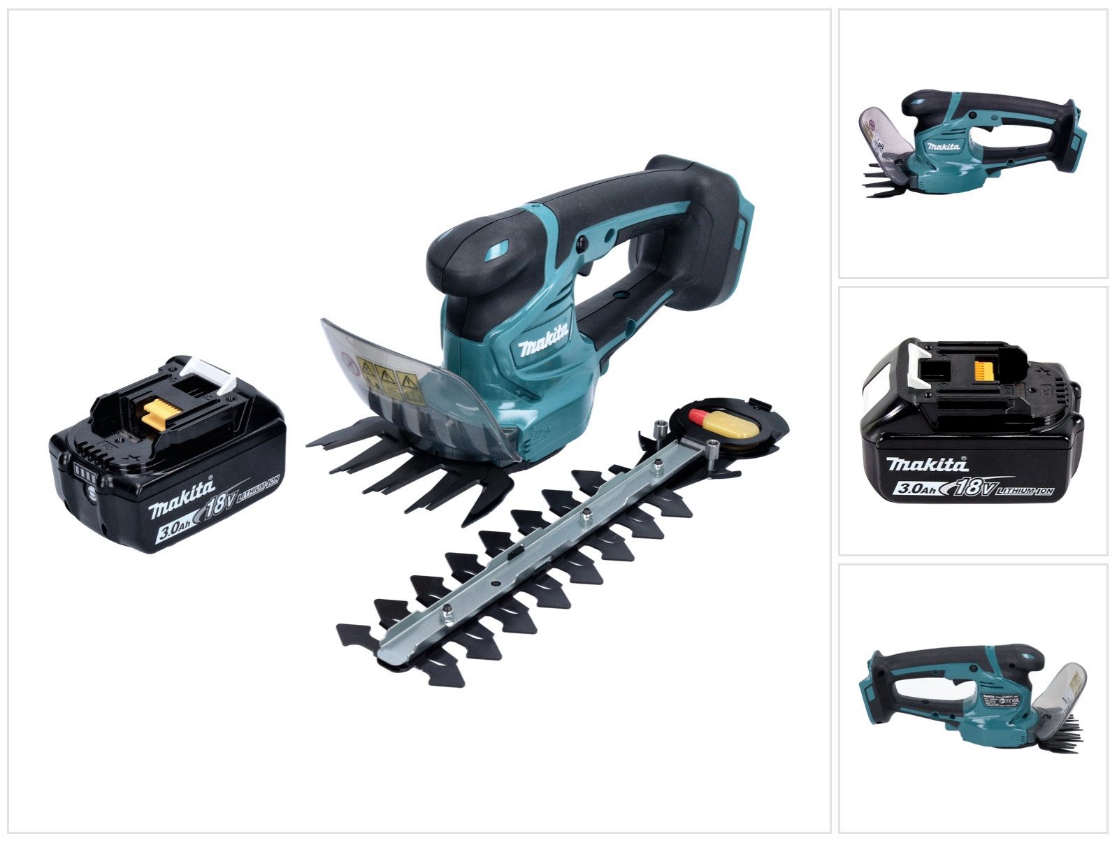 Makita Akku-Grasschere DUM 111 F1X Strauchschere 18 V + 1x Akku 3,0 Ah - ohne Ladegerät