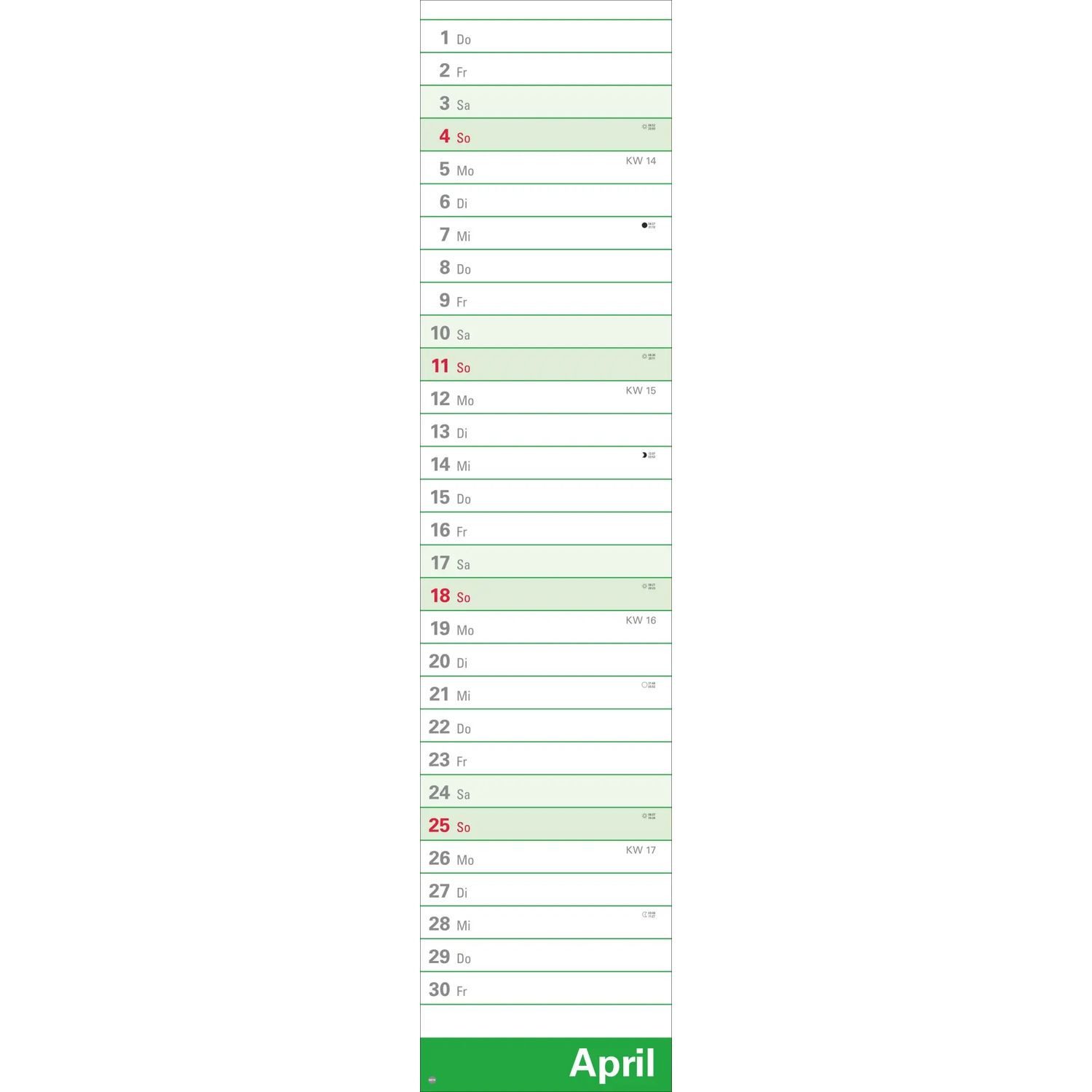 HEYE Wandkalender Langplaner XL 2027 – Bild 5 von 5