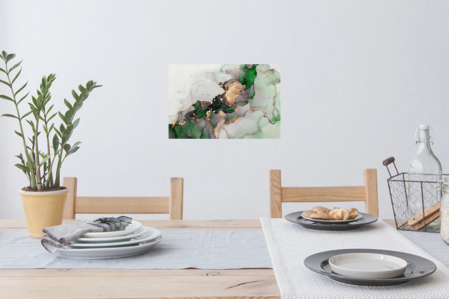 MuchoWow Wandsticker Marmor - Gold - günstig online kaufen