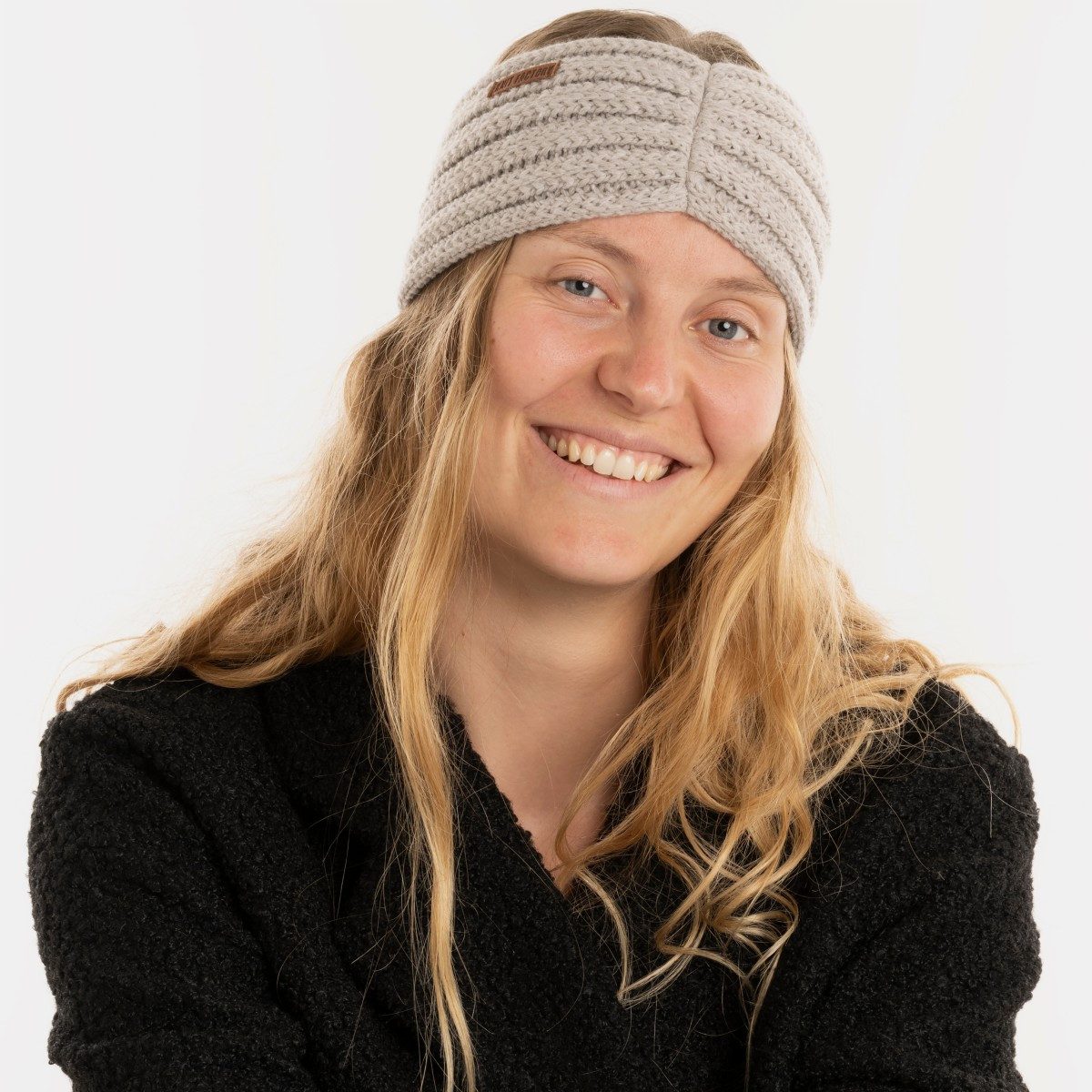 Knit Factory Stirnband Nica Stirnband Iced Clay One Size Gestreift (Set, 1-St., Spar-Set) Strick accesoires Wohnen sale winter herbst deko mode Damen Herren