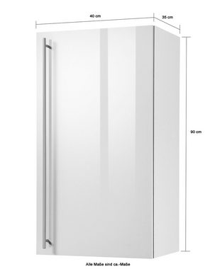 wiho Küchen Hängeschrank Chicago 40 cm breit, 90 cm hoch, für viel Stauraum