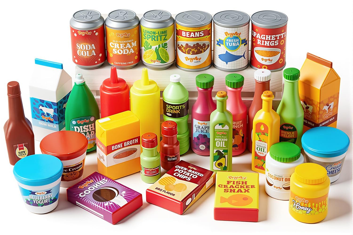 JOYIN Spiellebensmittel JOYIN 30-teiliges Playfood Set, Kunststoff-Lebensmittel, (30-tlg)
