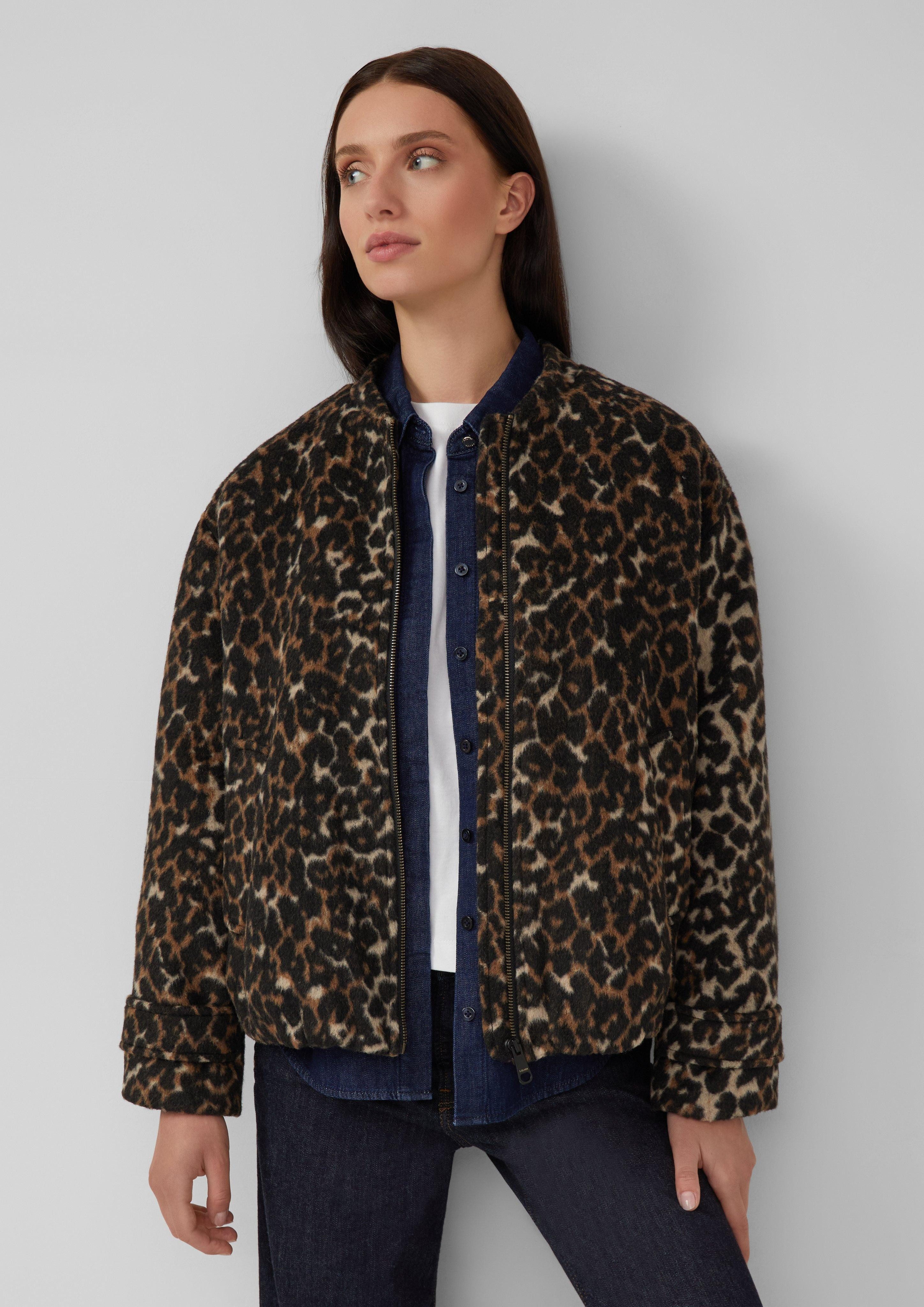 s.Oliver Funktionsjacke Wollmix-Blouson mit gerafftem Saum günstig online kaufen