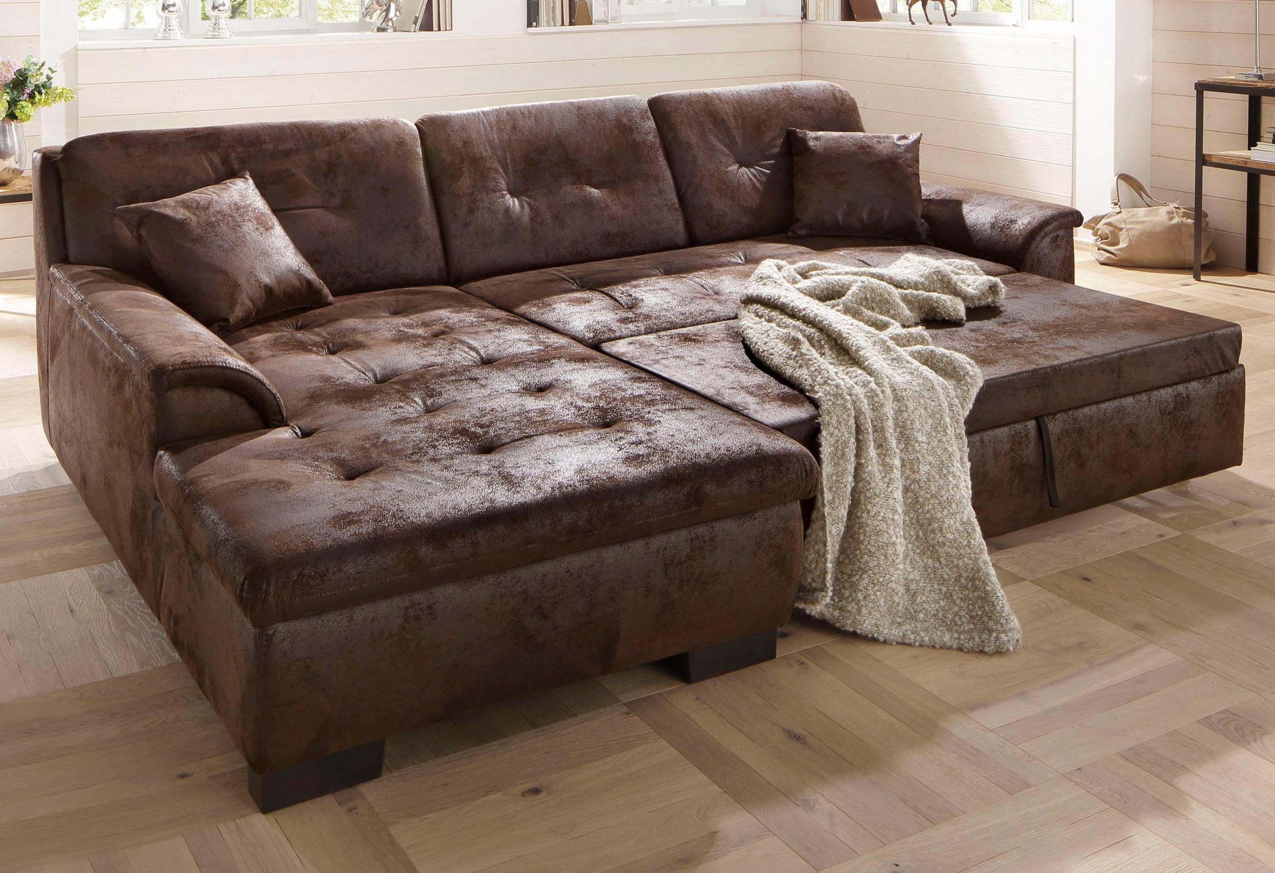 Home affaire Ecksofa "Bergen zeitlos & elegant, Breite 267cm, L-Form" wahlw günstig online kaufen