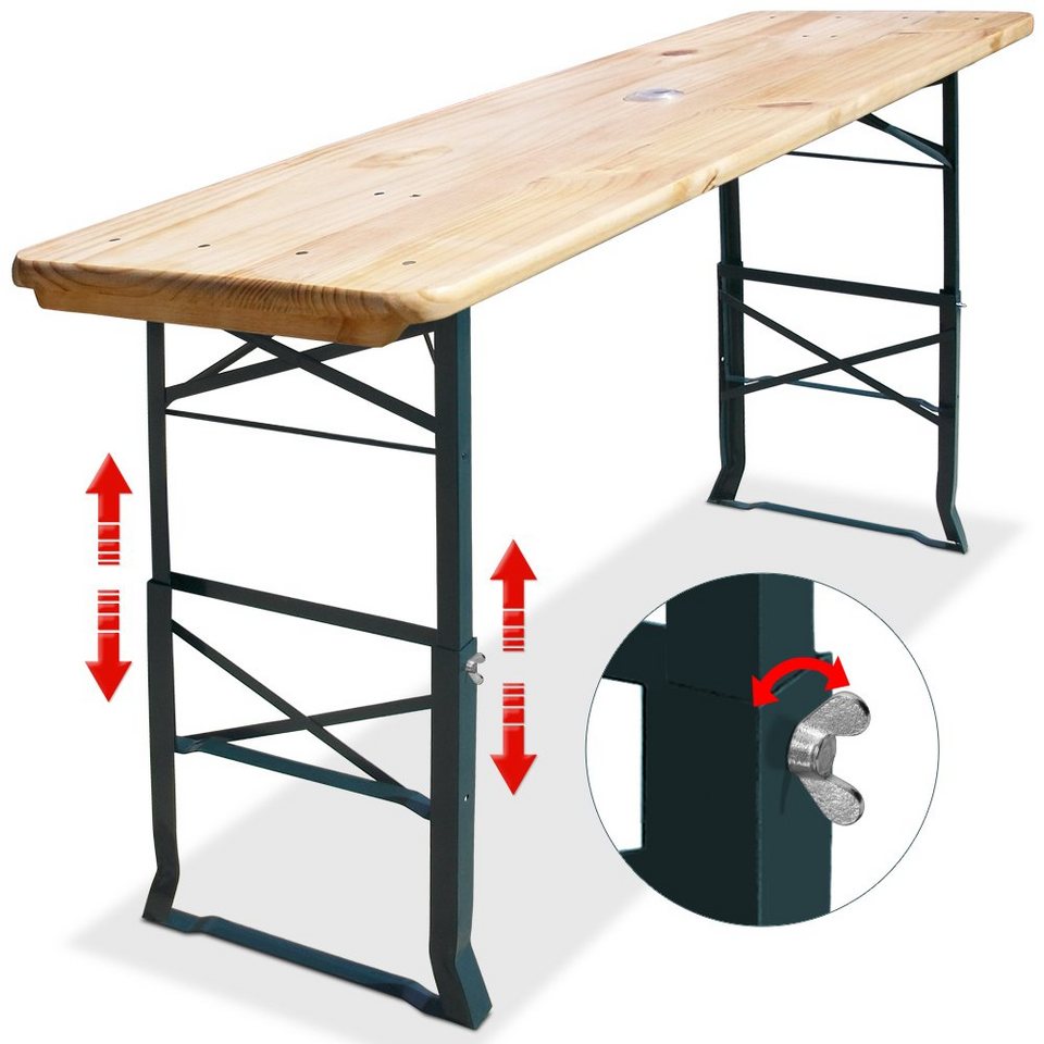Casaria Stehtisch (1St), Bierzelttisch 2in1 • robust • Holz Oberflächen mit Klarlack lackiert Casaria Stehtisch (1St), Bierzelttisch 2in1 • robust • Holz Oberflächen mit Klarlack lackiert
