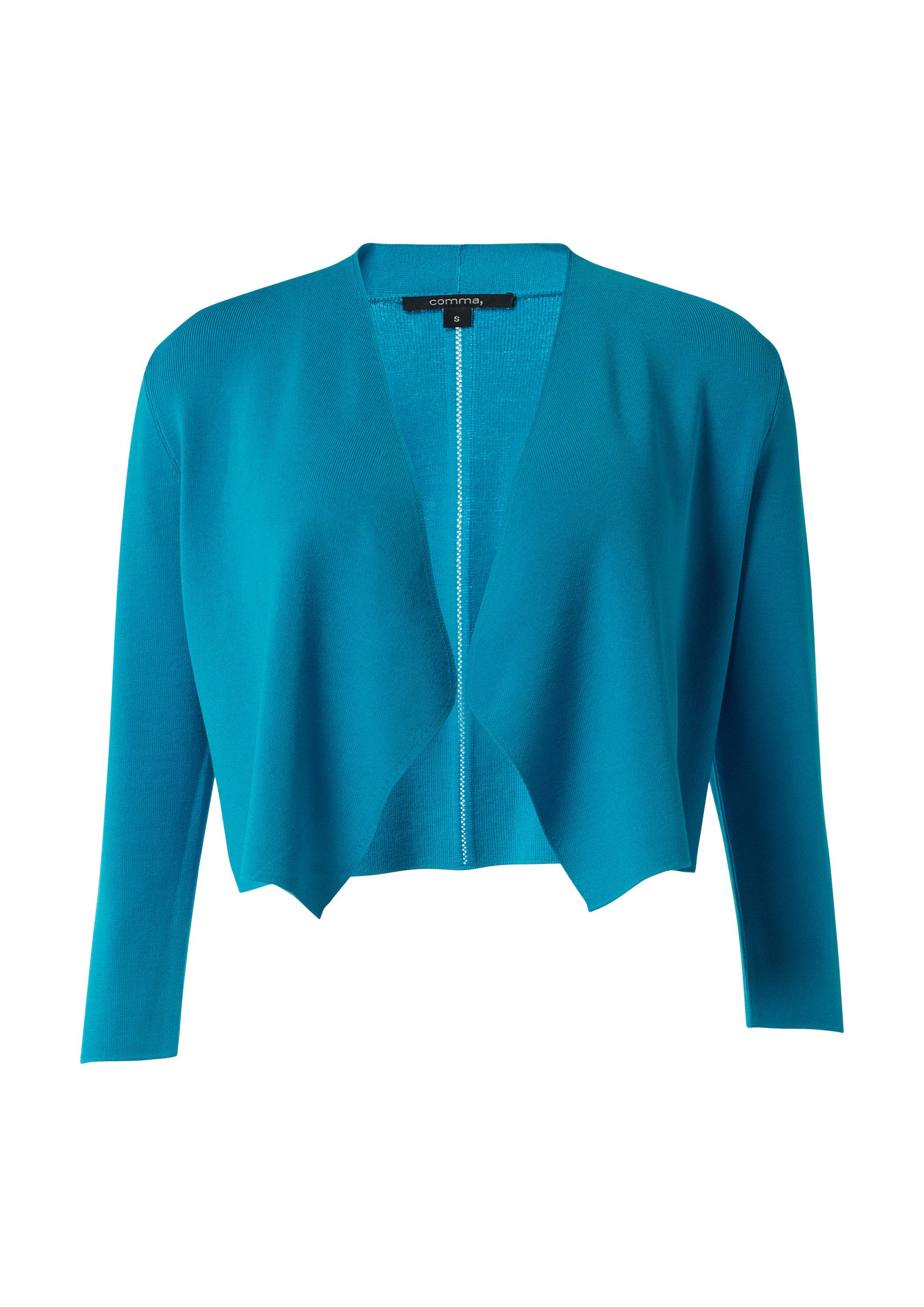 comma Cardigan Strickjacke Verkürzte Strickjacke aus Viskosemix günstig online kaufen
