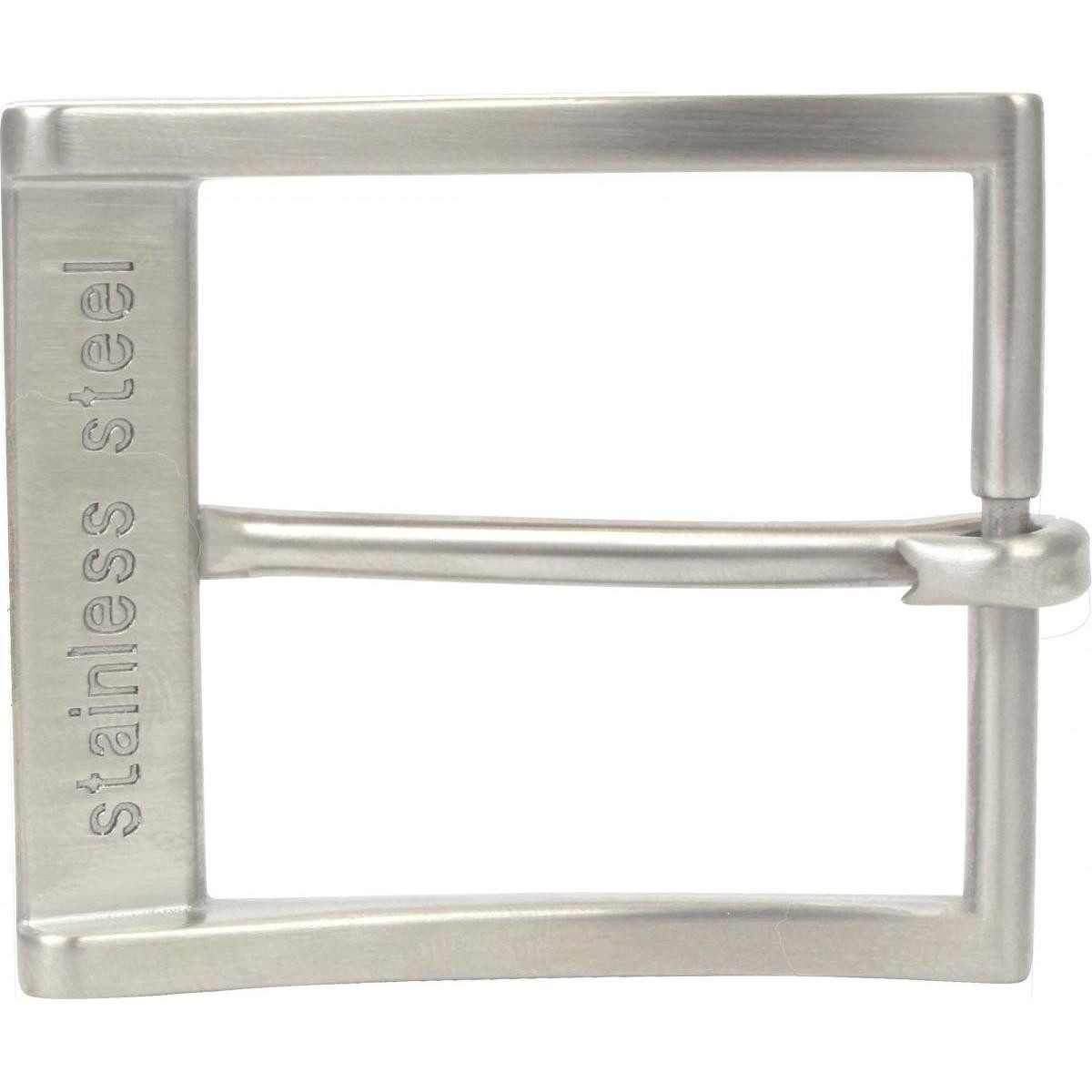 BELTINGER Gürtelschnalle aus massivem Edelstahl 3,5 cm - Buckle Gürtelschließe 35mm Edel-Stahl (1-St) – Bild 5 von 5