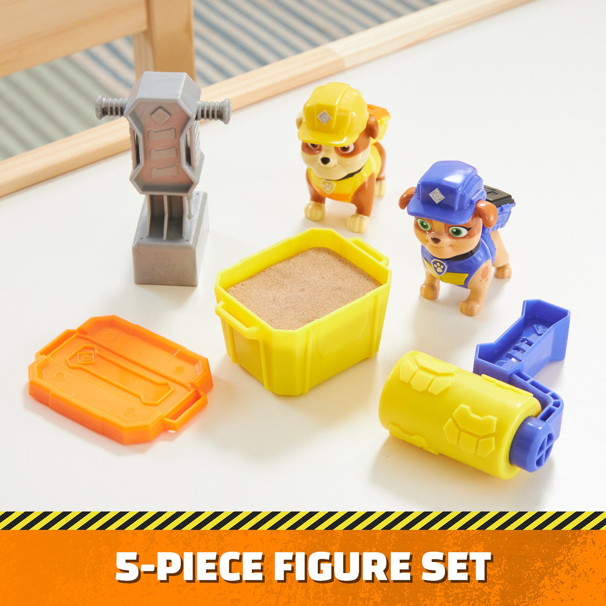 PAW PATROL Spielfigur Spin Master Rubble & Crew - Actionfiguren-Set mit