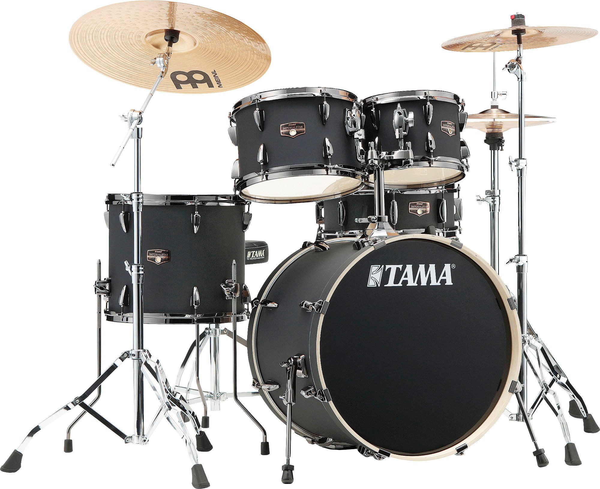 Tama Schlagzeug IP50H6WBN-BOB Imperialstar Drumkit Blacked Out Black,Einsteiger-Schlagzeug-Set mit allem Drum & Dran!, 5-St., inklusive Hardware und Becken, Inklusive Meinl HCS Beckensatz