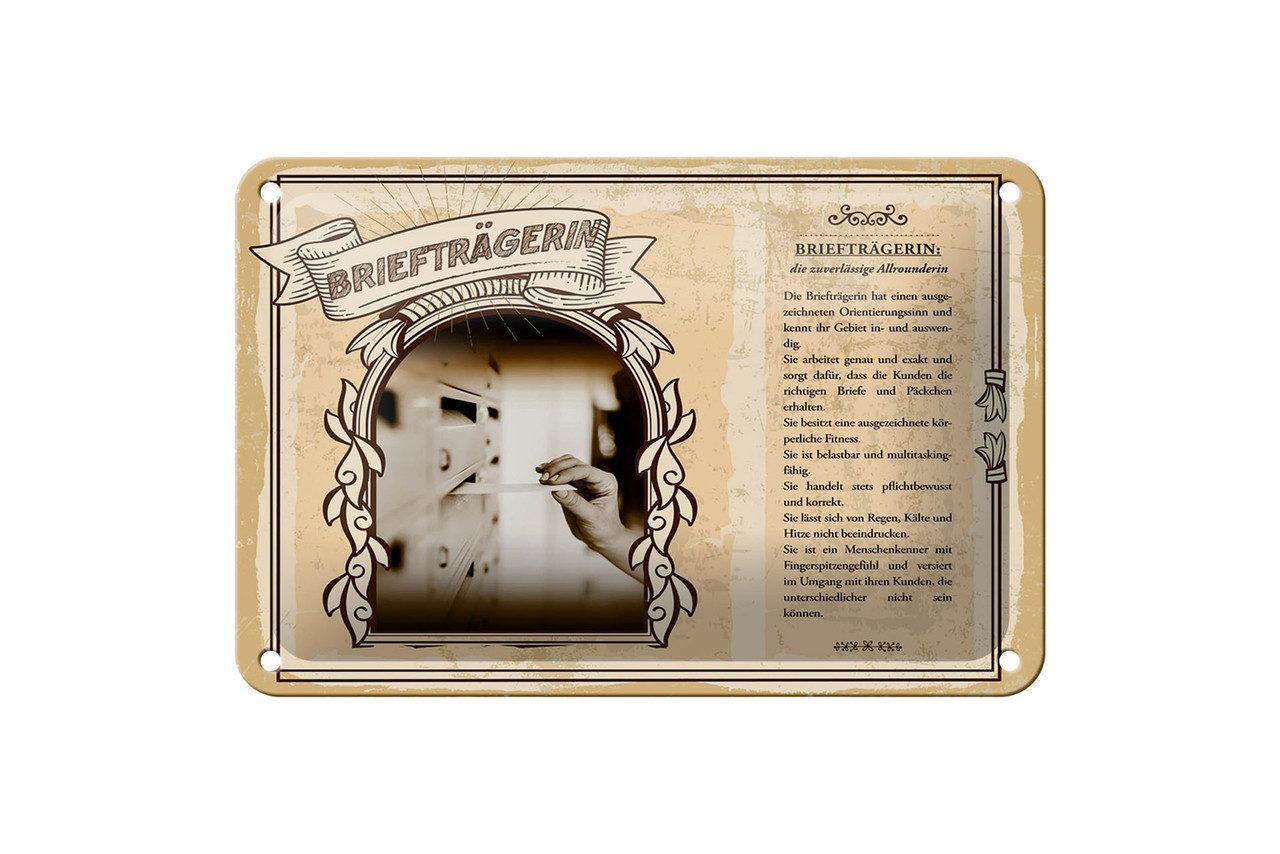 mrdeco Metallschild