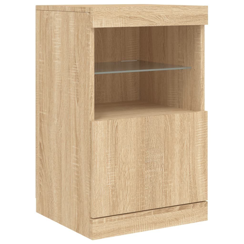 vidaXL Sideboard Sideboard mit LED-Leuchten Sonoma-Eiche günstig online kaufen