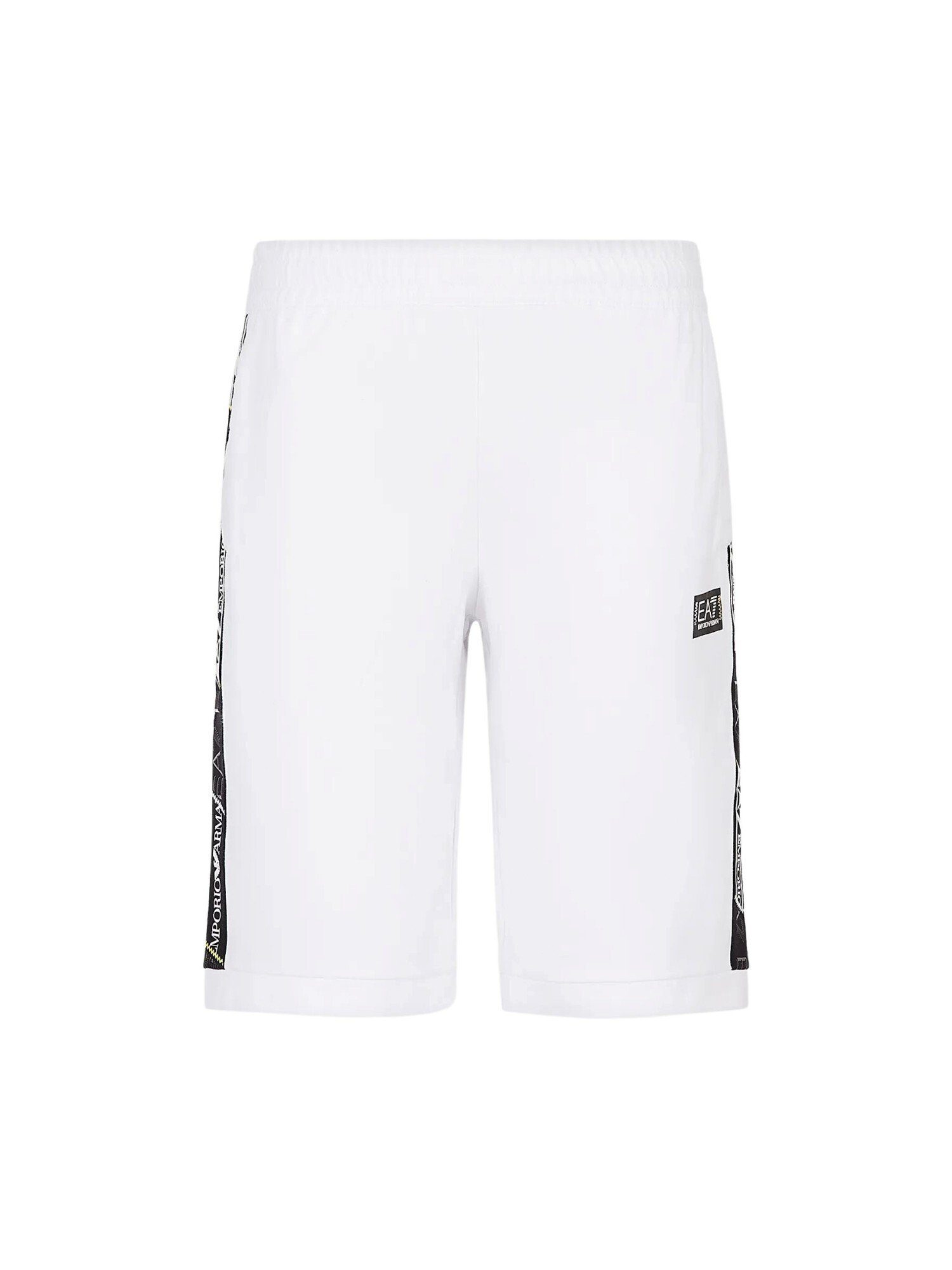 Unifarbene Sweatshorts Armani elastischem mit Bermuda (1-tlg) Shorts Emporio Bund,