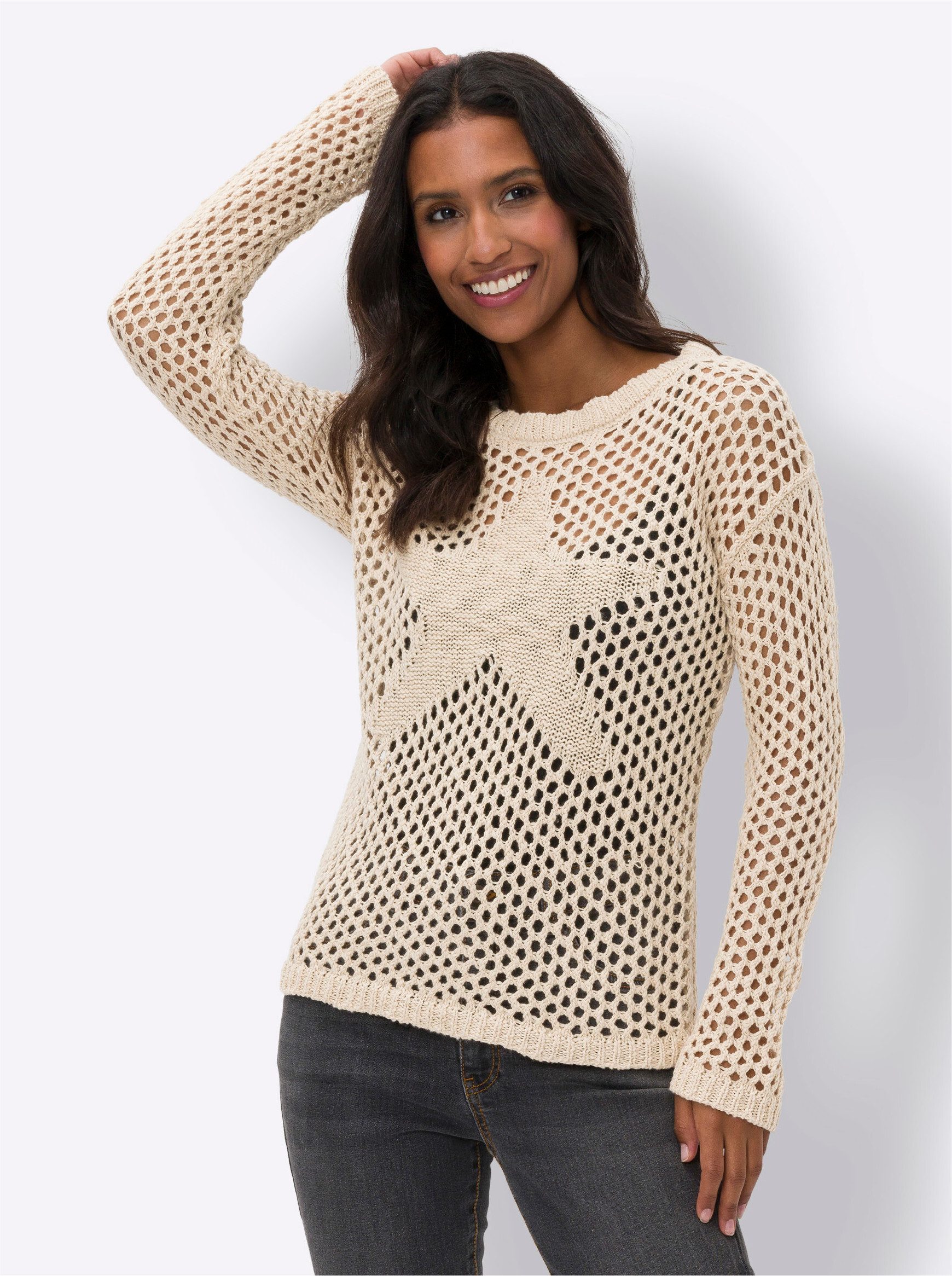 Strickpullover Ajourpullover