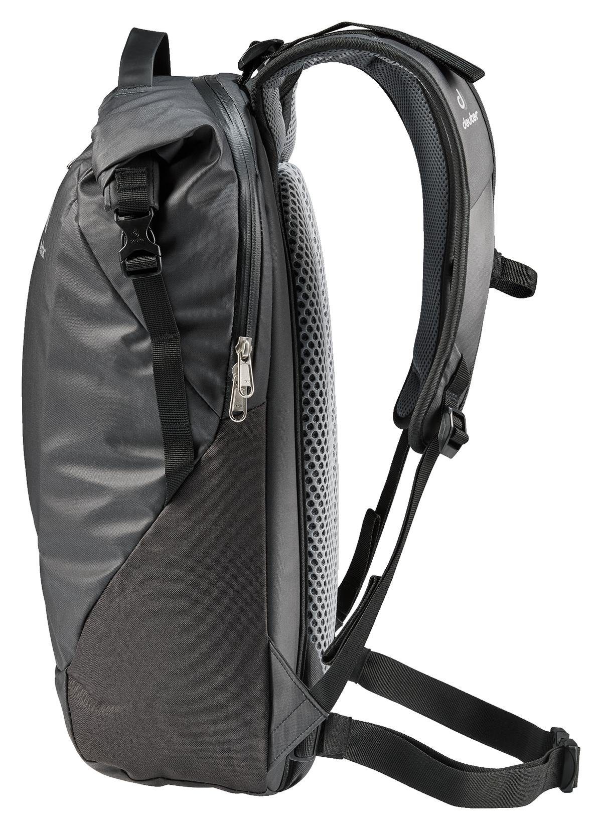 Freizeitrucksack Coat Black Daypack deuter Reißverschluss-Vortaschen Rucksack, XV3 Deuter