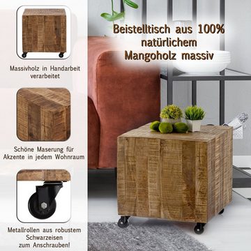 Casamia Beistelltisch Beistelltisch Couchtisch quadratisch 45x45x45 cm Blumentisch Quadro na