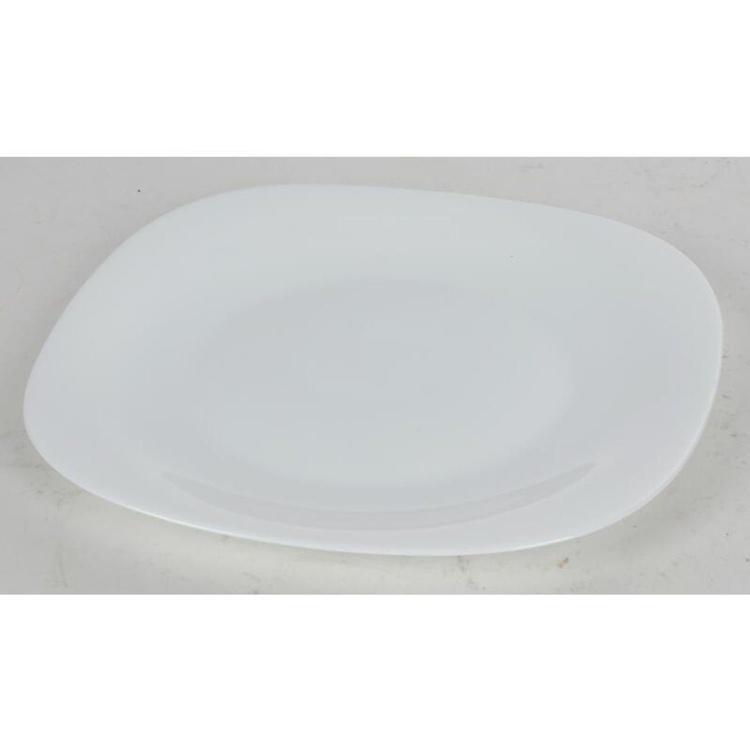 Bormioli Rocco Teller 24x Teller Weiß Flach Servierplatte Essen Speisen Untersetzer Geschirr