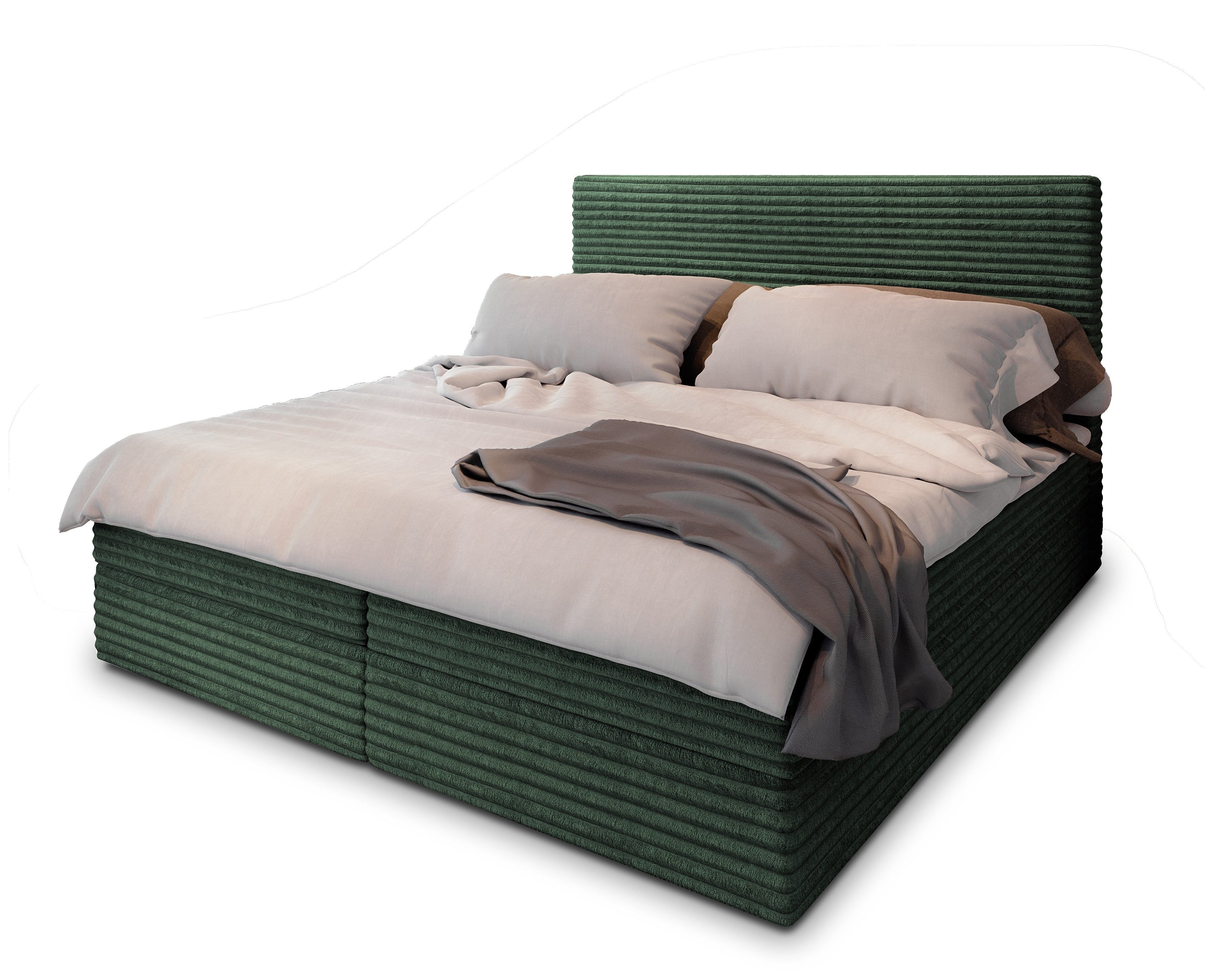 Masseno Boxbett PISA 140x200 cm mit Bonell Matratze und Topper günstig online kaufen