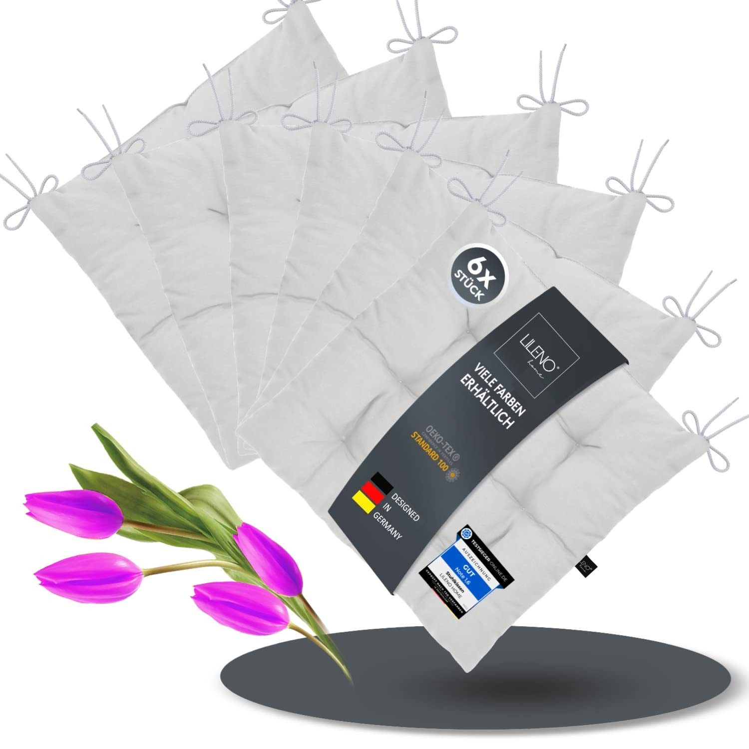 LILENO HOME Stuhlkissen Sitzkissen für Gartenstuhl, günstig online kaufen