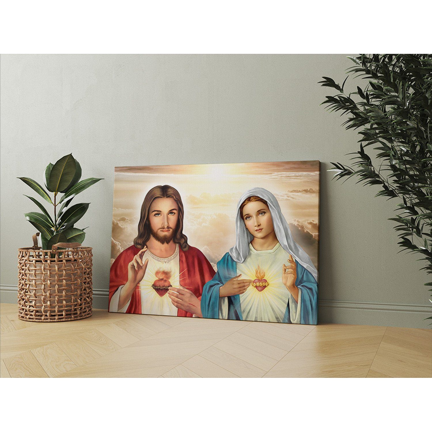 Luda Studio Leinwandbild, Leinwandgemälde Herz von günstig online kaufen