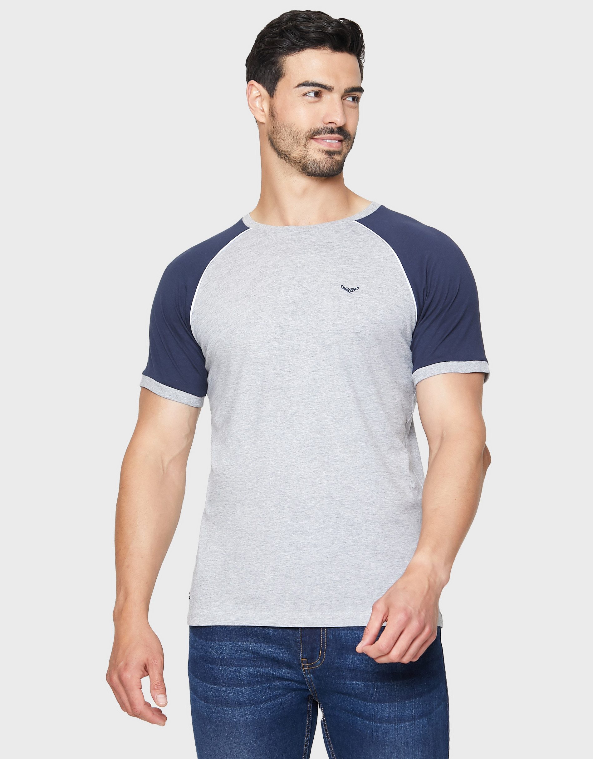 Threadbare T-Shirt Tee Pipping Raglan (3-tlg) im praktischen 3er-Pack