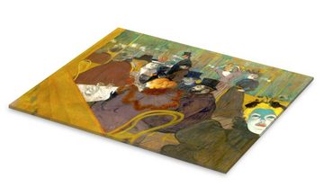 Posterlounge Acrylglasbild Henri de Toulouse-Lautrec, Im Kabarett, Esszimmer Malerei