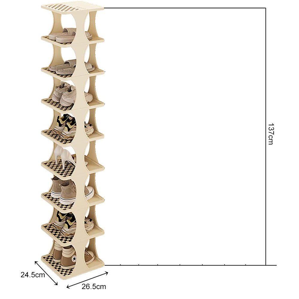NUODWELL Schuhregal Schuhregal Schuhständer Schuh-Organizer, 7-9stöckig, günstig online kaufen