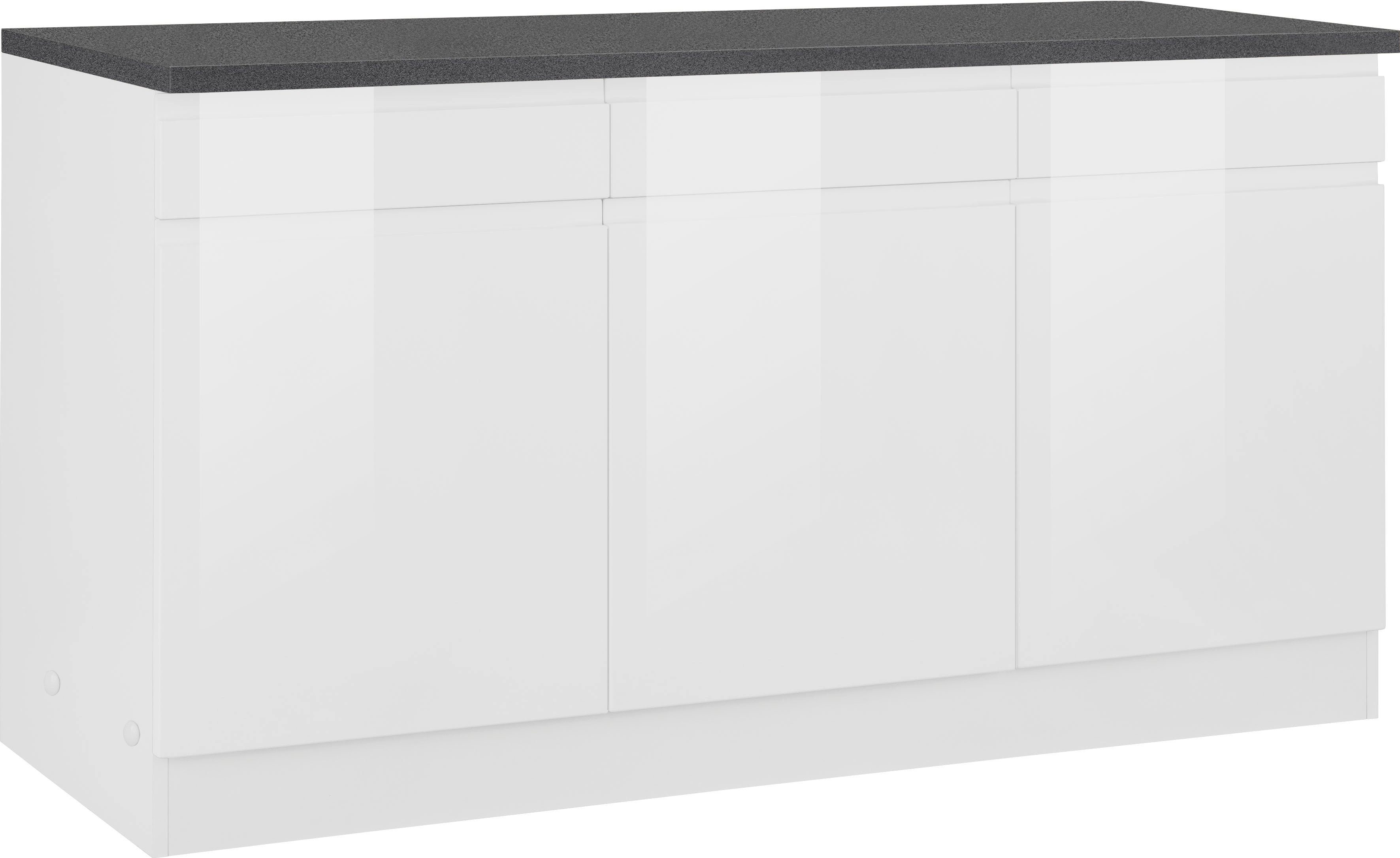 HELD MÖBEL Unterschrank "Virginia", 85 cm hoch, 150 cm breit, 3 Schubladen, günstig online kaufen