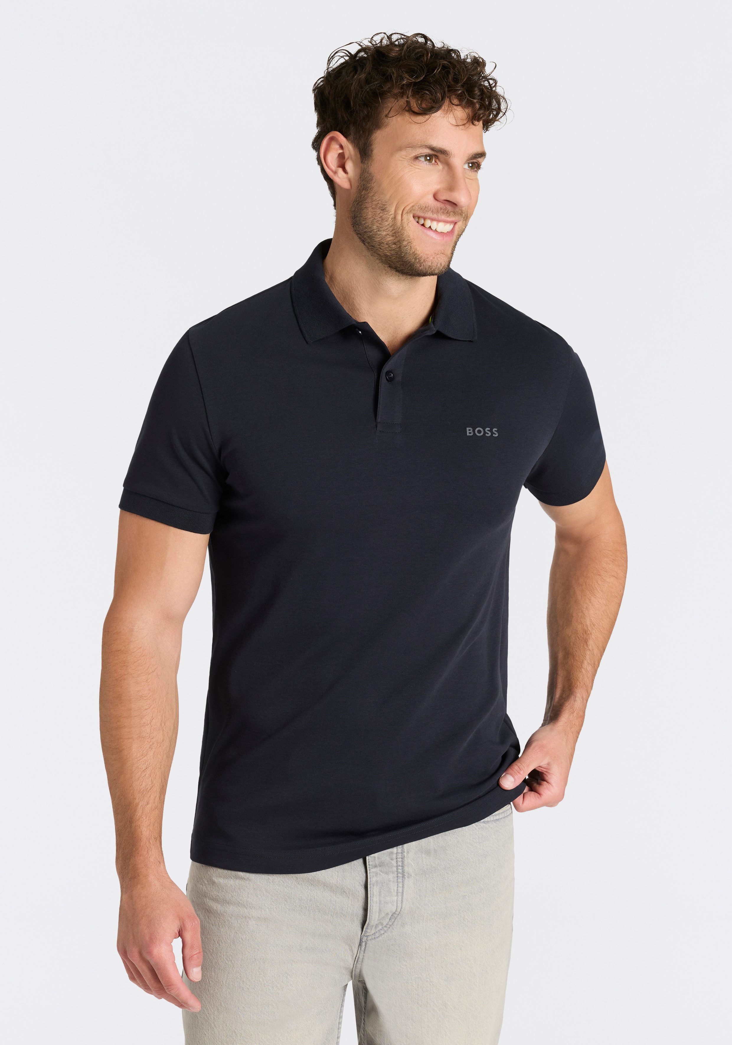 BOSS GREEN Poloshirt Pio 2 Jersey Regular Fit Cotton Jersey Polo, pflegeleicht 100% Baumwolle