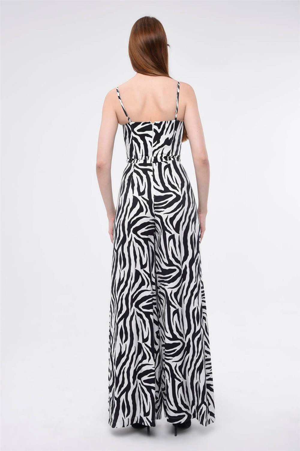 HomeStore Overall Zebra-Print Jumpsuit