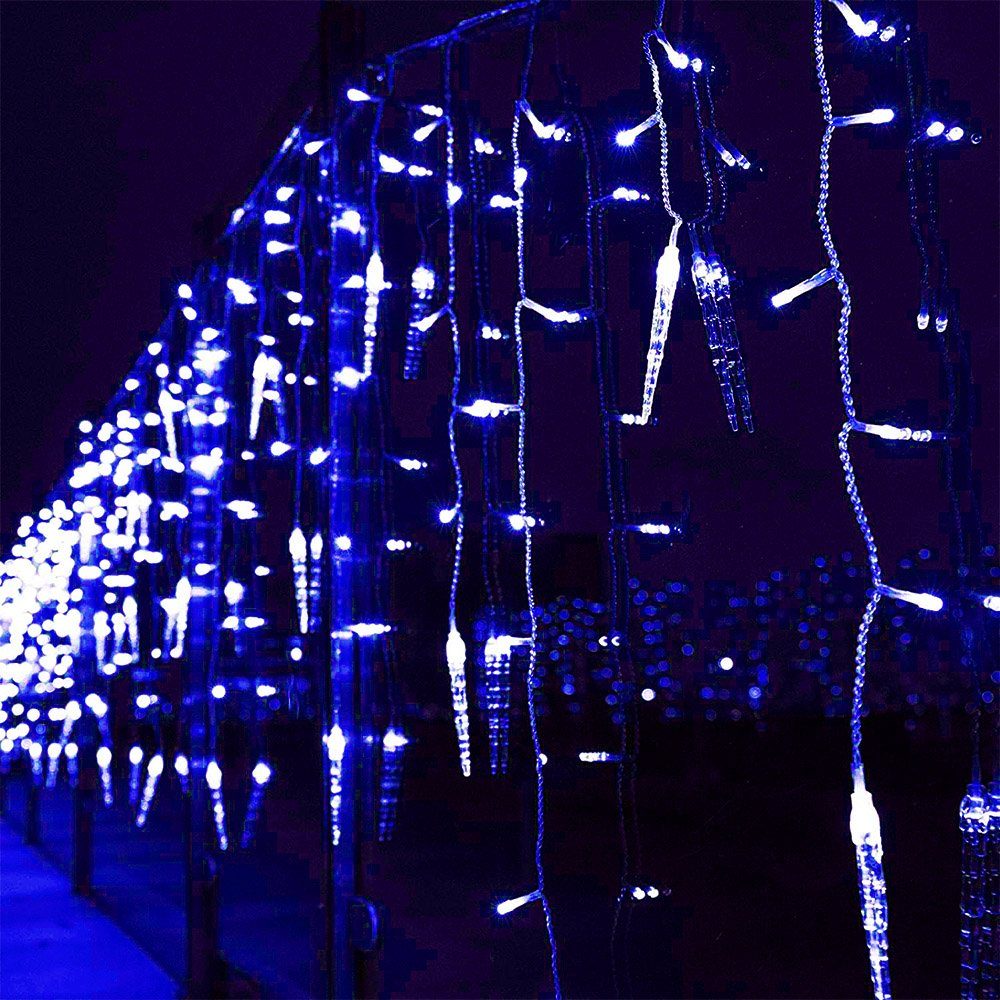 Qualra LED-Lichterkette LED Eiszapfen Lichterkette Wasserdicht 96LEDs 3.5M günstig online kaufen