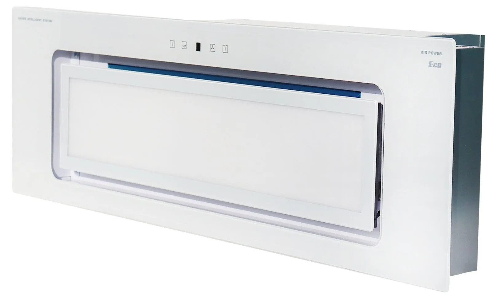 Kaiser Küchengeräte Lüfterbaustein EA 946 W Eco, Einbau Dunstabzugshaube, 90 cm, 1250 m³/h,Weißglas EA 946 W Eco, Einbau Dunstabzugshaube, 90 cm, 1250 m³/h,Weißglas, Deckenhaube 90 cm, Weißglas, Touch Control, Einbauhaube