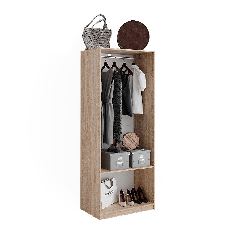 Vicco Kleiderschrank Elmo, Sonoma, 80 x 200 cm