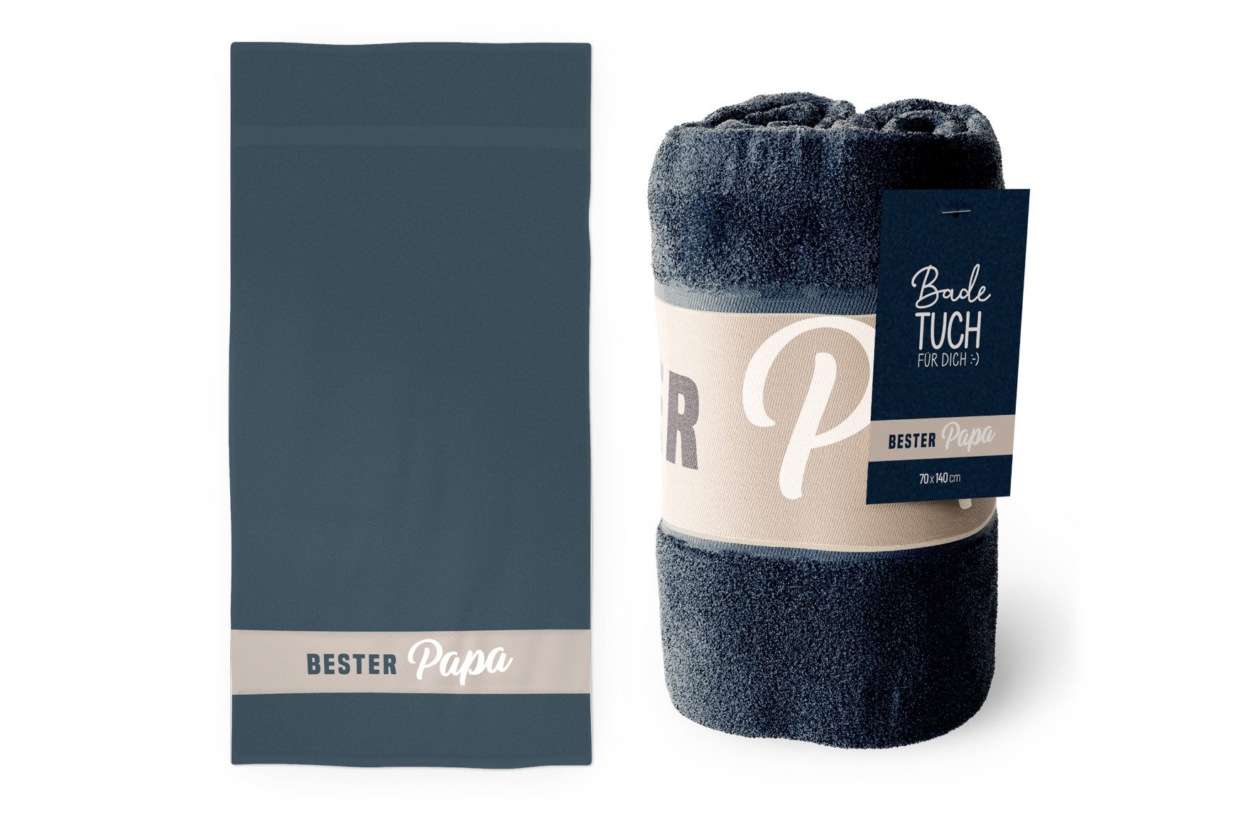 La Vida Handtuch Badetuch Duschtuch Handtuch 70x140 Geschenk la vida Bester Papa