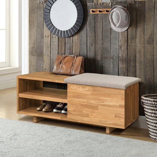 Schuhbank Massivholz Eiche / Schuhbank Massivholz Aufbewahrung