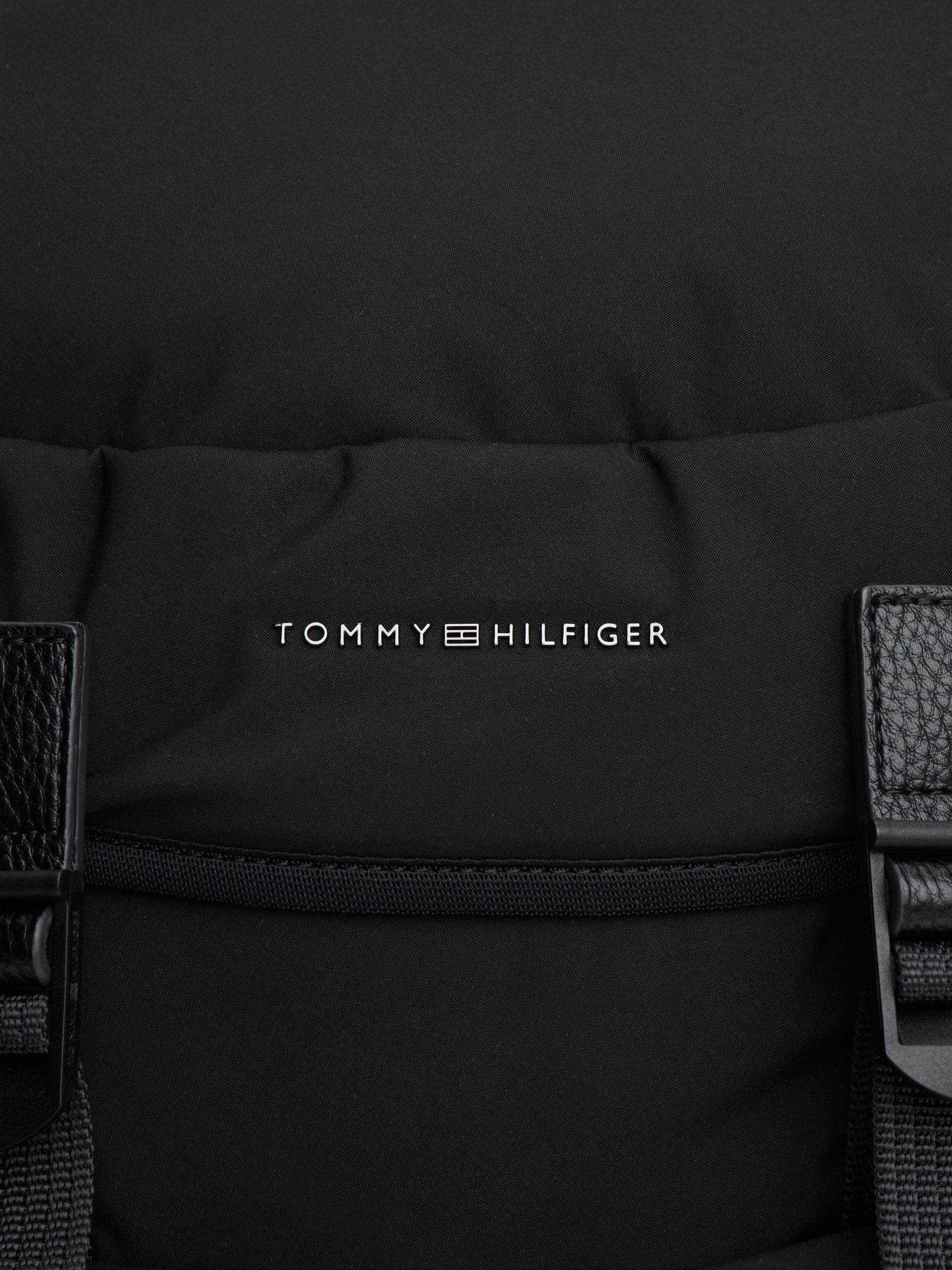 Tommy Hilfiger Freizeitrucksack TH TRAVEL FLAP BACKPACK, Unisex Reiserucksack, Travel-Rucksack mit gepolsterten Tragegurten