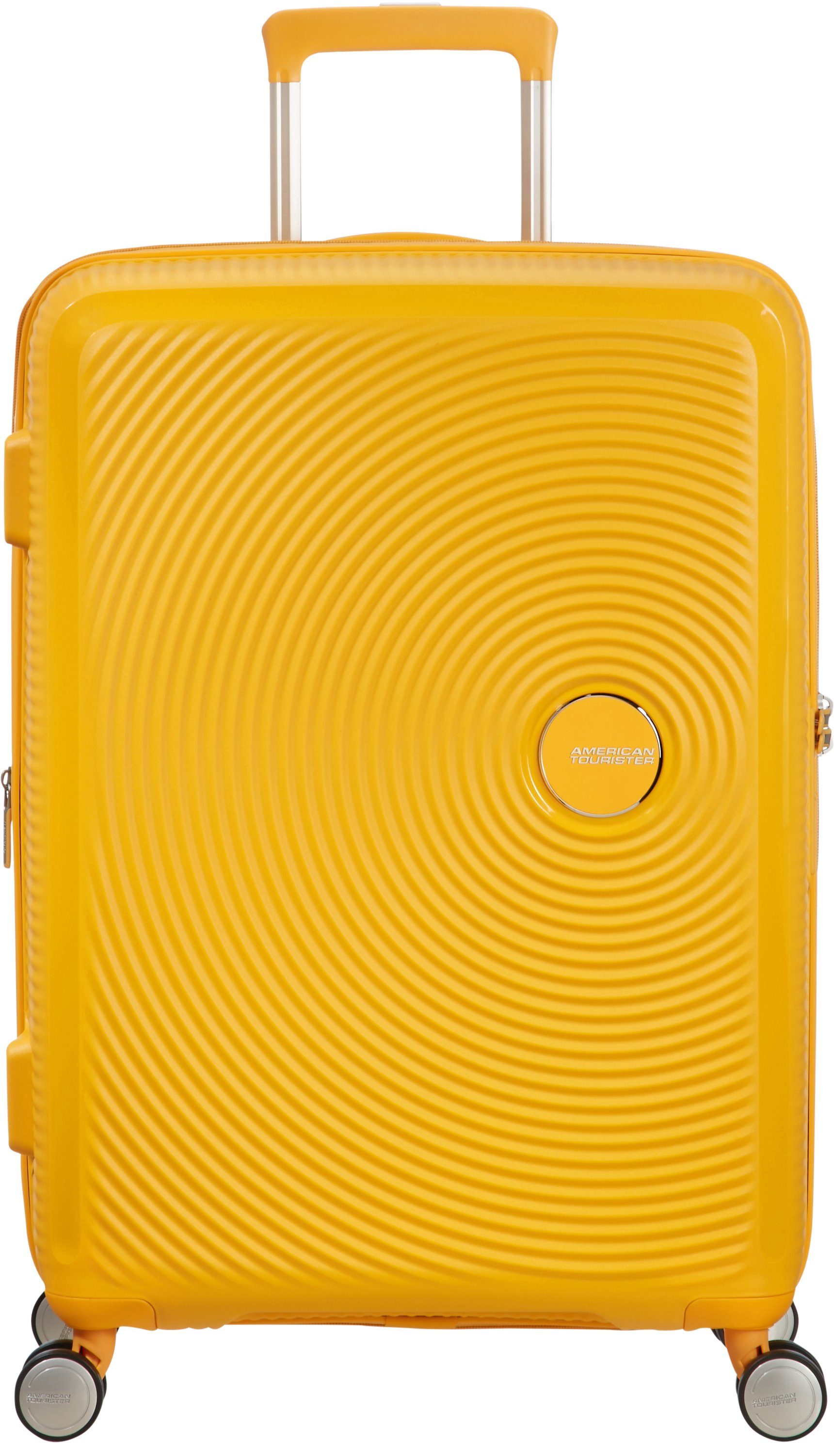 American Tourister® Hartschalen-Trolley Soundbox, 67 cm, 4 Rollen, mit Volumenerweiterung Golden Yellow