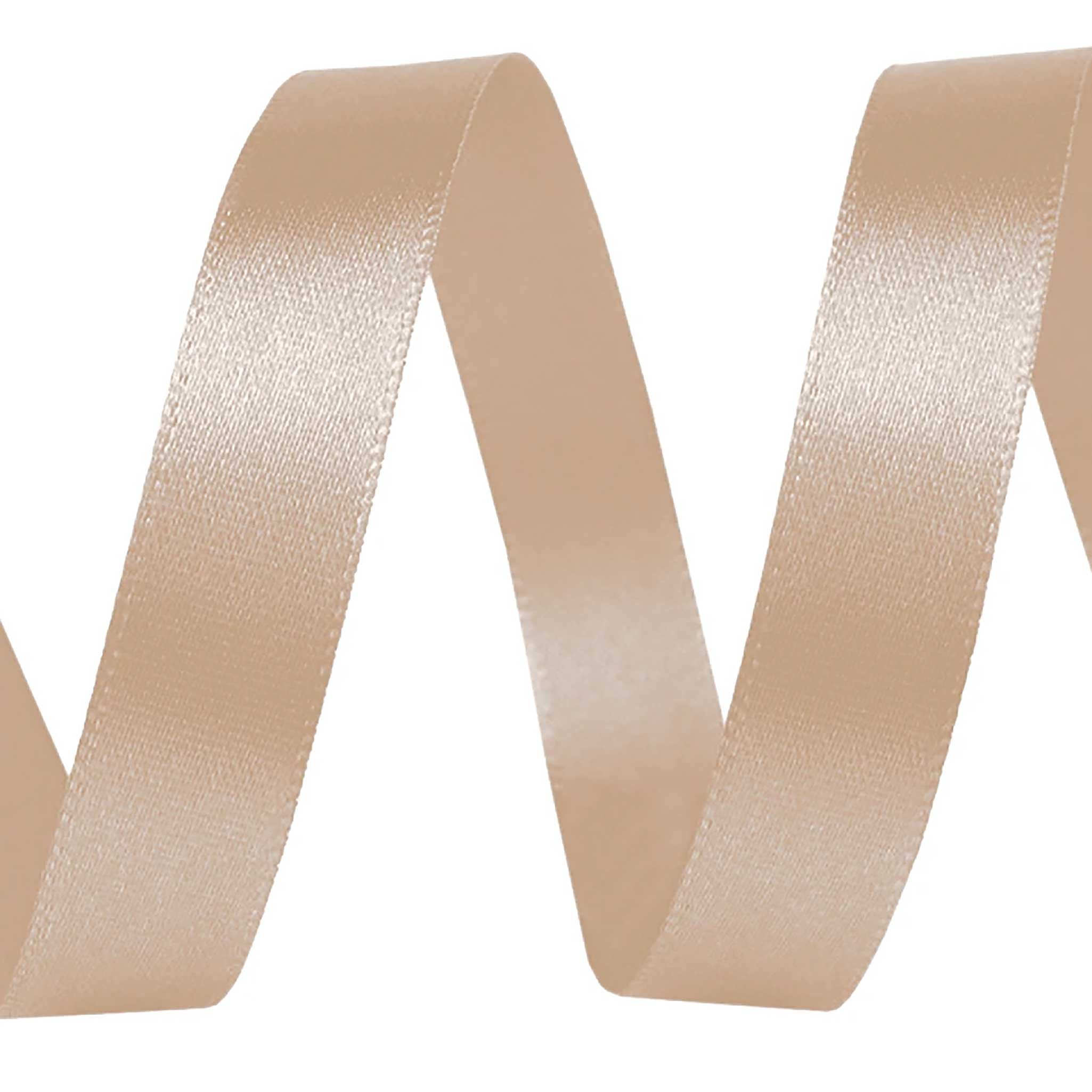 maDDma Geschenkband 5m Satinband 10mm breit Geschenkband Dekoband Schleifen Farbwahl, hellbeige