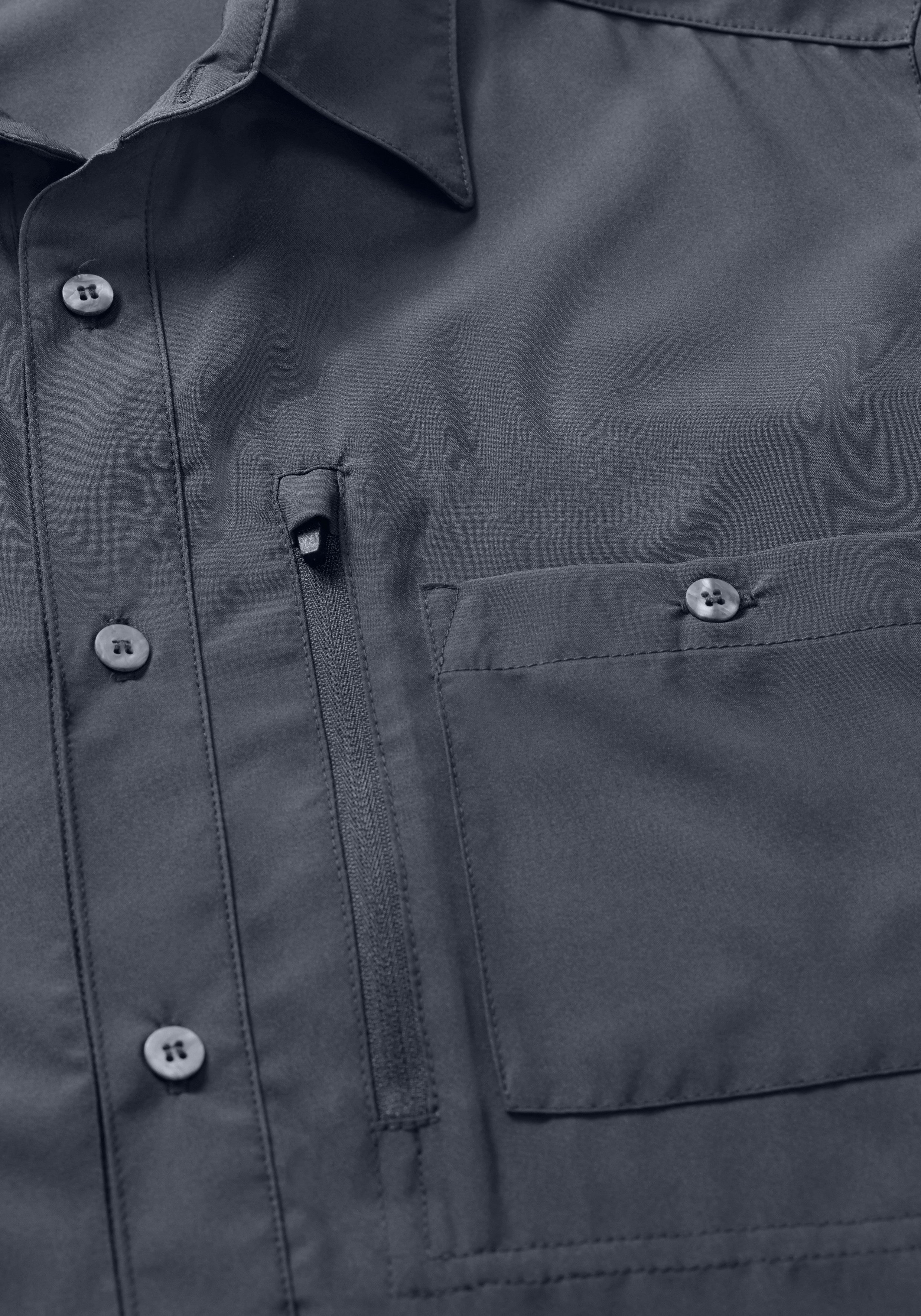 Maier Sports Funktionshemd Magos L/S M Herren Hemd langarm, leichtes Freizeithemd, Langarmhemd, Körperbetont