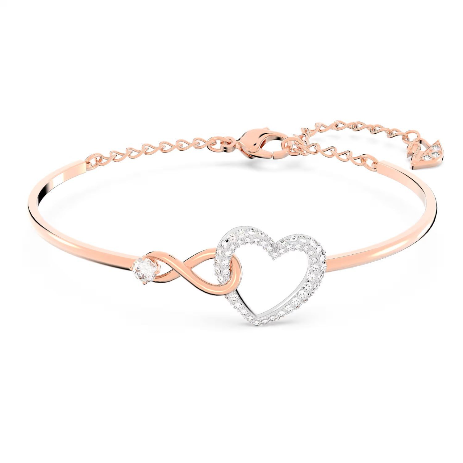 Swarovski Armreif Herz/Unendlichkeitsschleife, mit Swarovski® Kristall günstig online kaufen