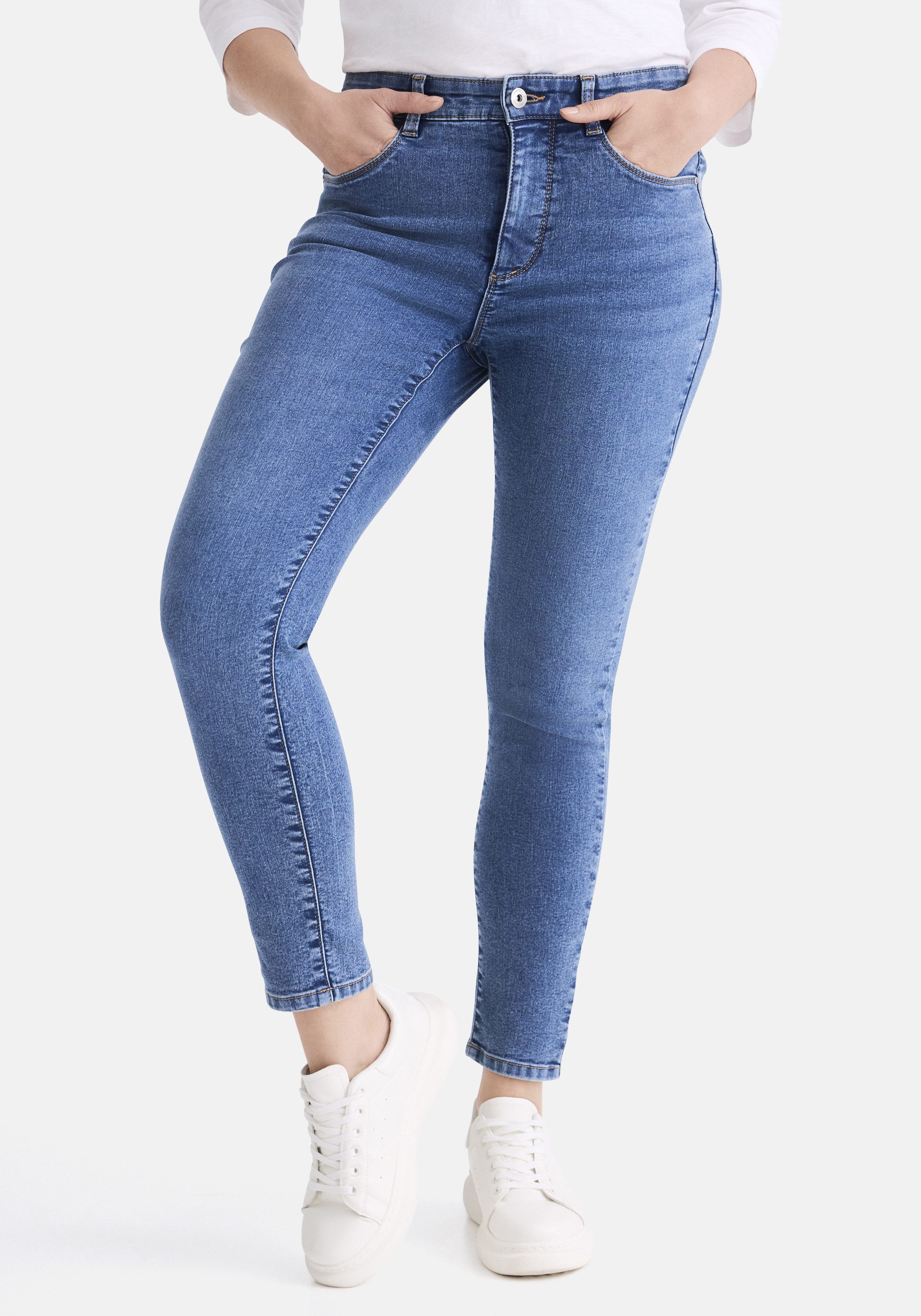 STOOKER WOMEN 5-Pocket-Jeans Rio Fexxi Move Denim Skinny Fit Skinny Fit Cas günstig online kaufen