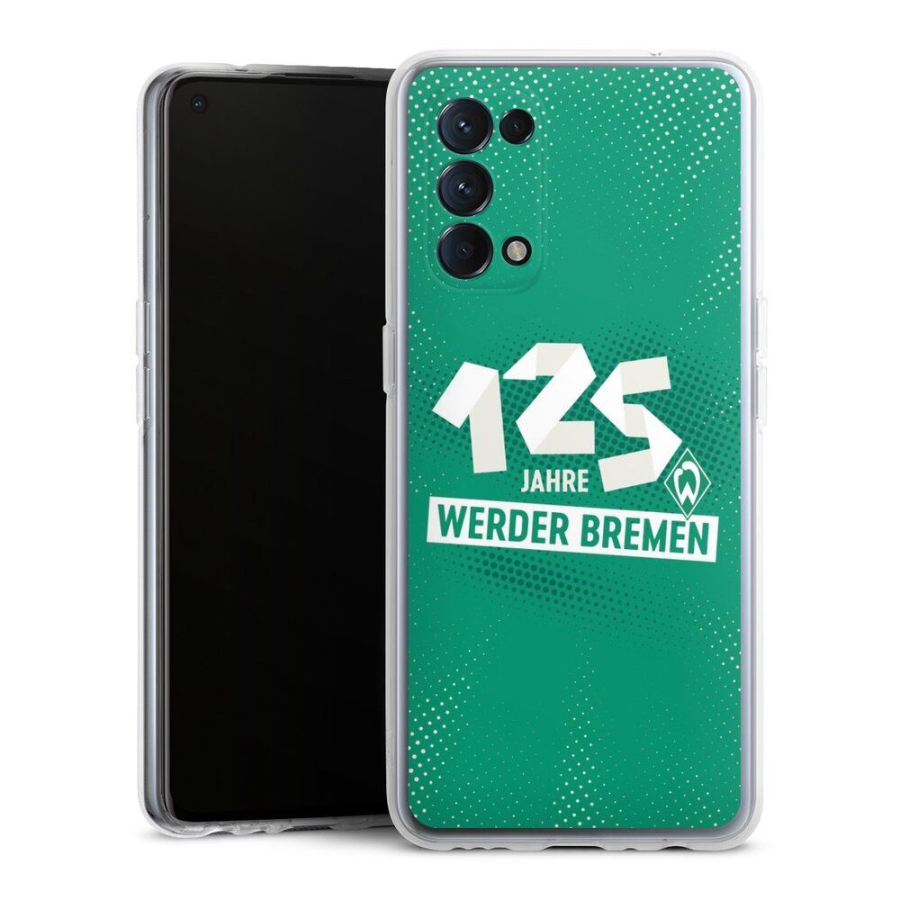 DeinDesign Handyhülle 125 Jahre Werder Bremen Offizielles Lizenzprodukt, Oppo Find X3 lite Silikon Hülle Bumper Case Handy Schutzhülle
