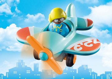 Playmobil® Konstruktions-Spielset Flugzeug (71159), Playmobil 1-2-3, (2 St), Made in Europe