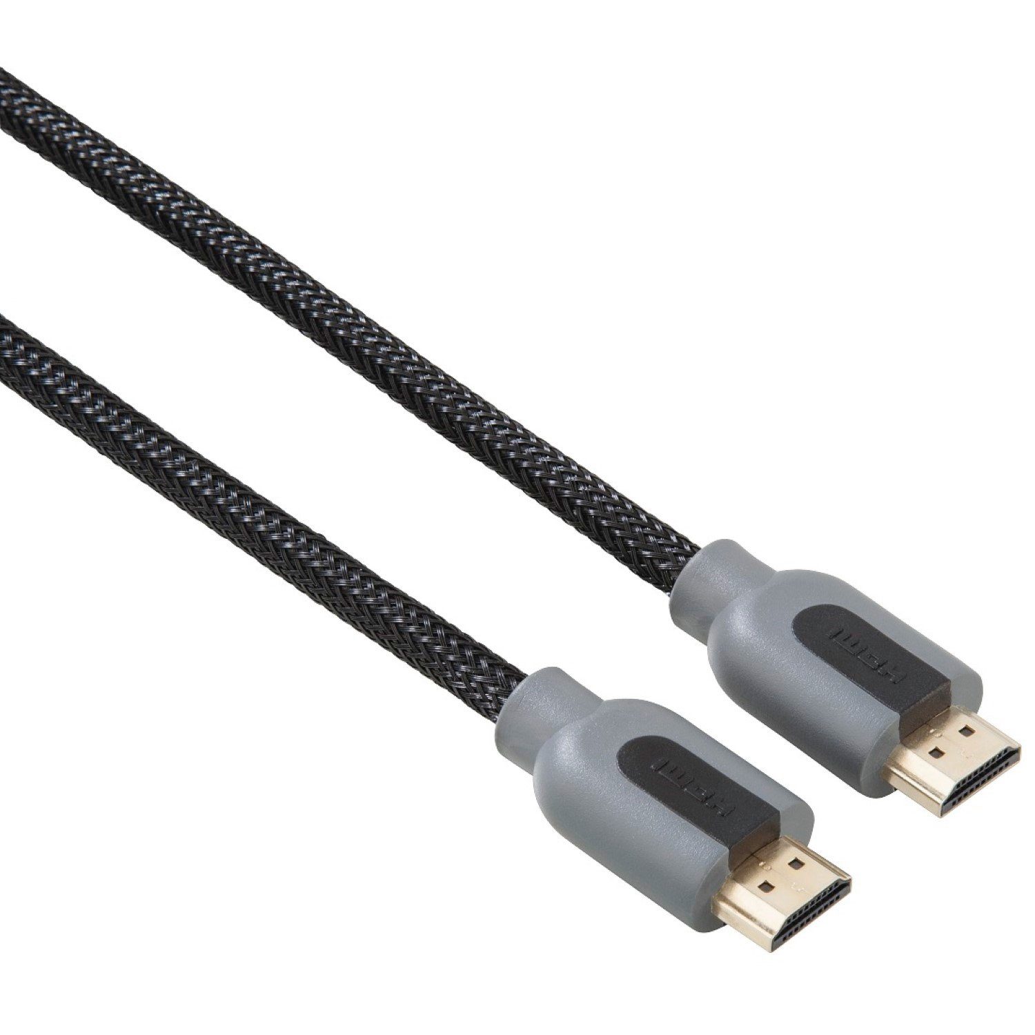 Hama High-Speed HDMI-Kabel 1,5m 4K Ethernet vergoldet Video-Kabel, HDMI,  (150 cm), 4K 3D HD-TV Full-HD TV 1080p PC