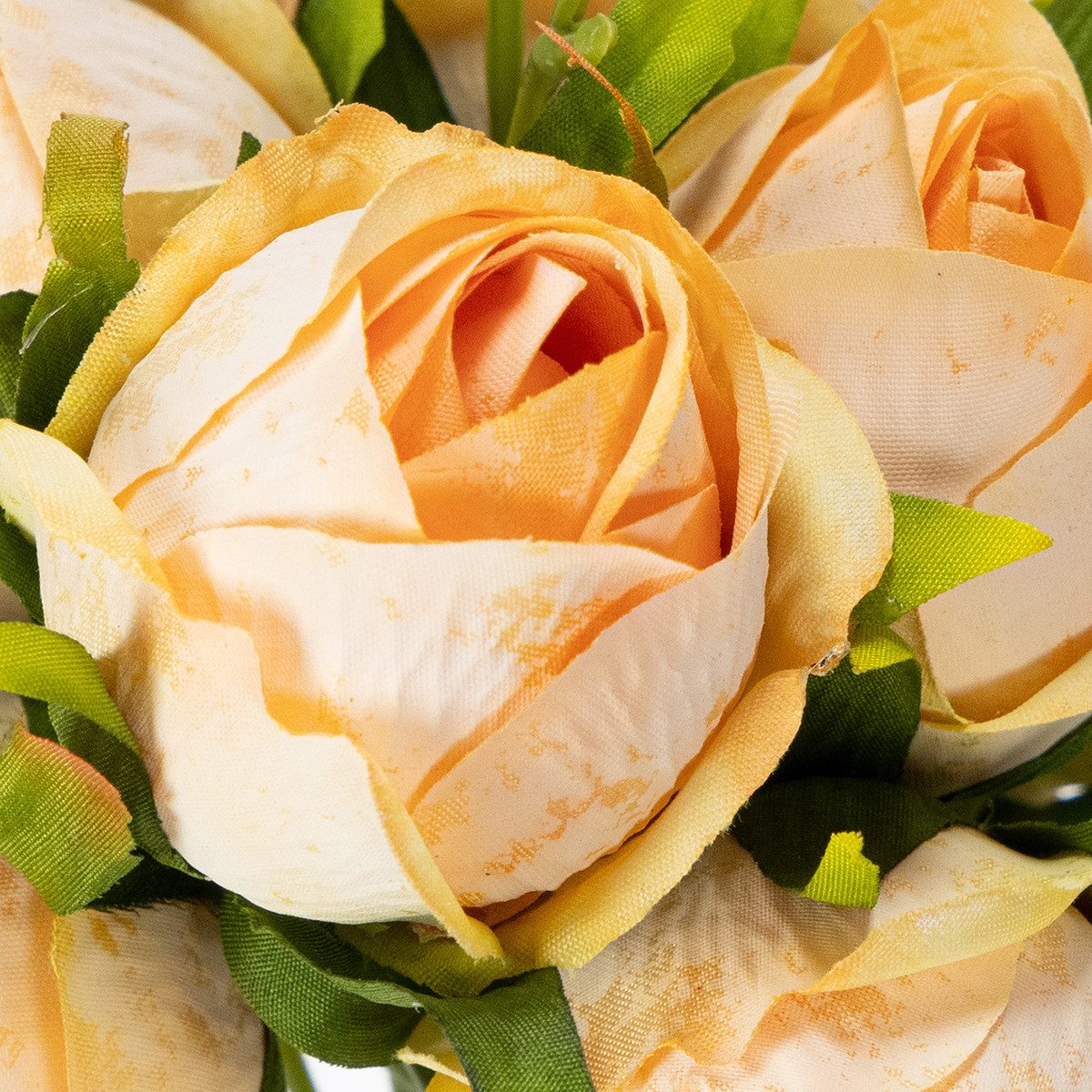 Kunstblume Kunstrosenstrauß dekorativ für stilvolle Wohnbereiche, 3 Stück, Florists Products, Höhe 31 cm