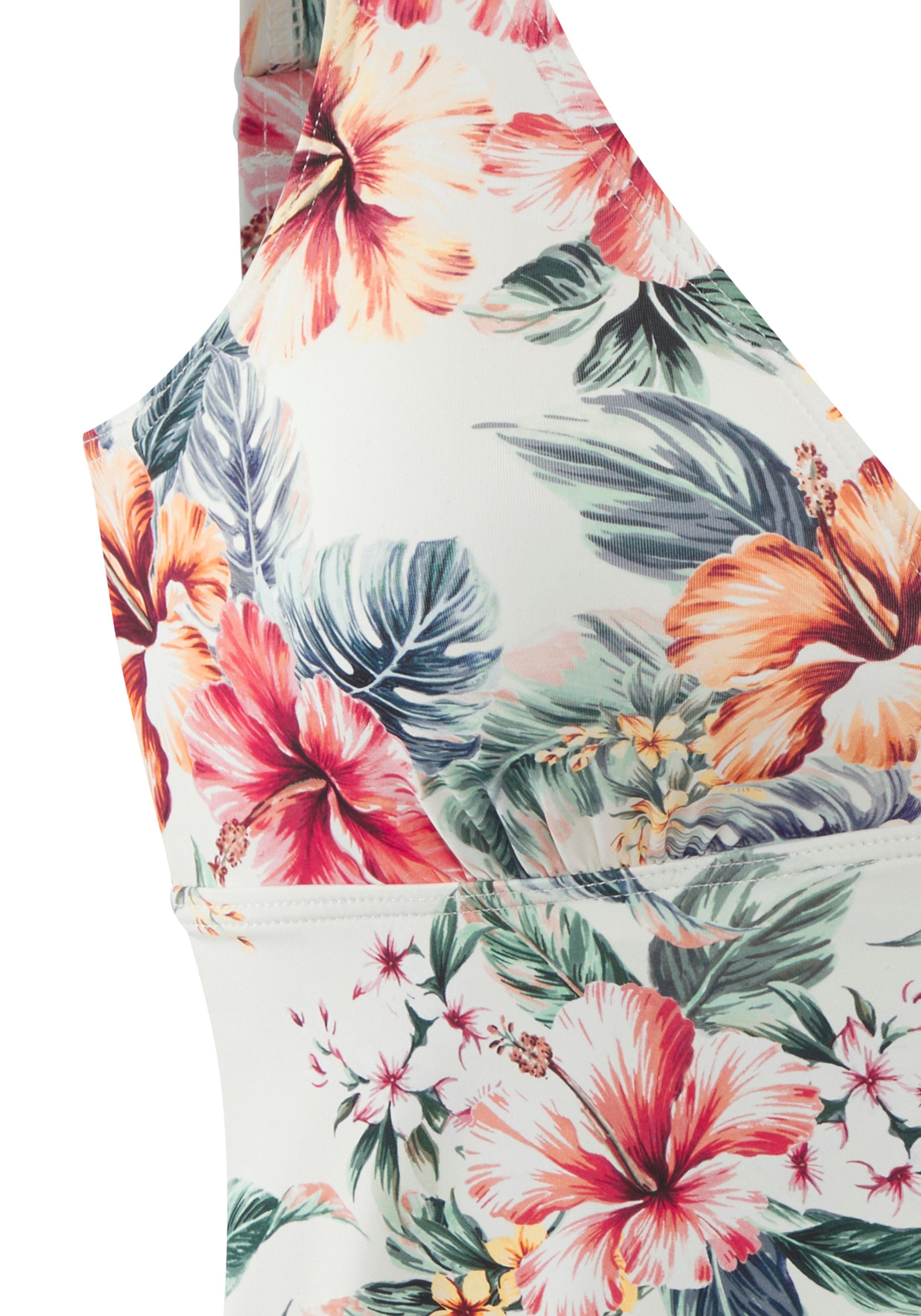 LASCANA Bügel-Tankini-Top Salsa, mit tollem Blumenprint