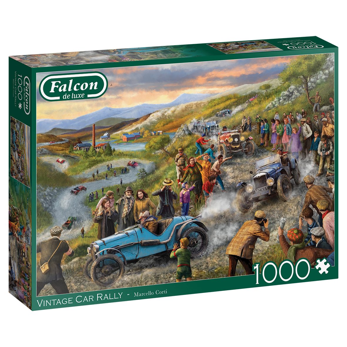 Jumbo Spiele Puzzle Marcello Corti Oldtimer-Rallye 1000 Teile Puzzle, 1000 Puzzleteile, Made in Europe