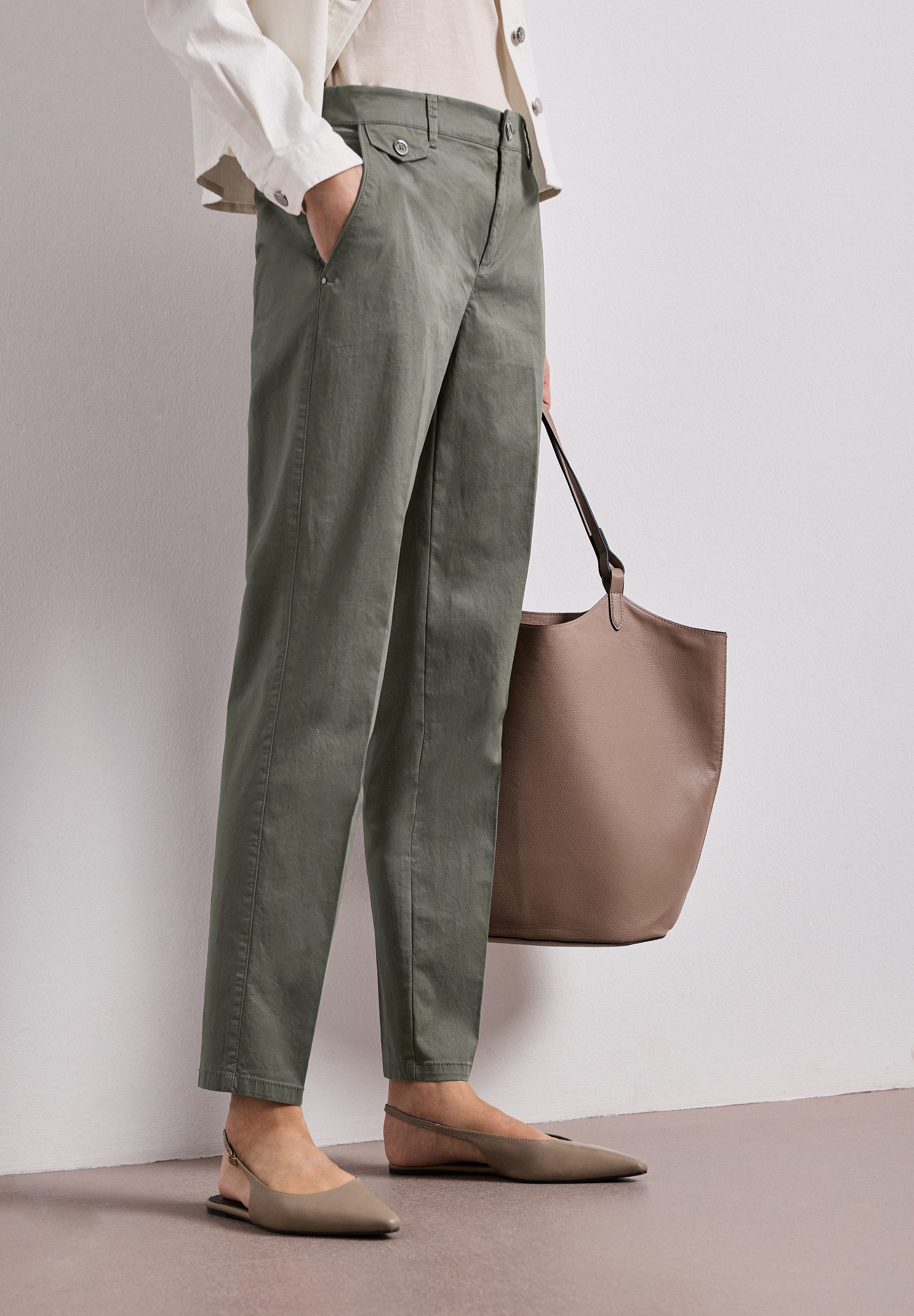 STREET ONE Chinohose aus Twillstoff