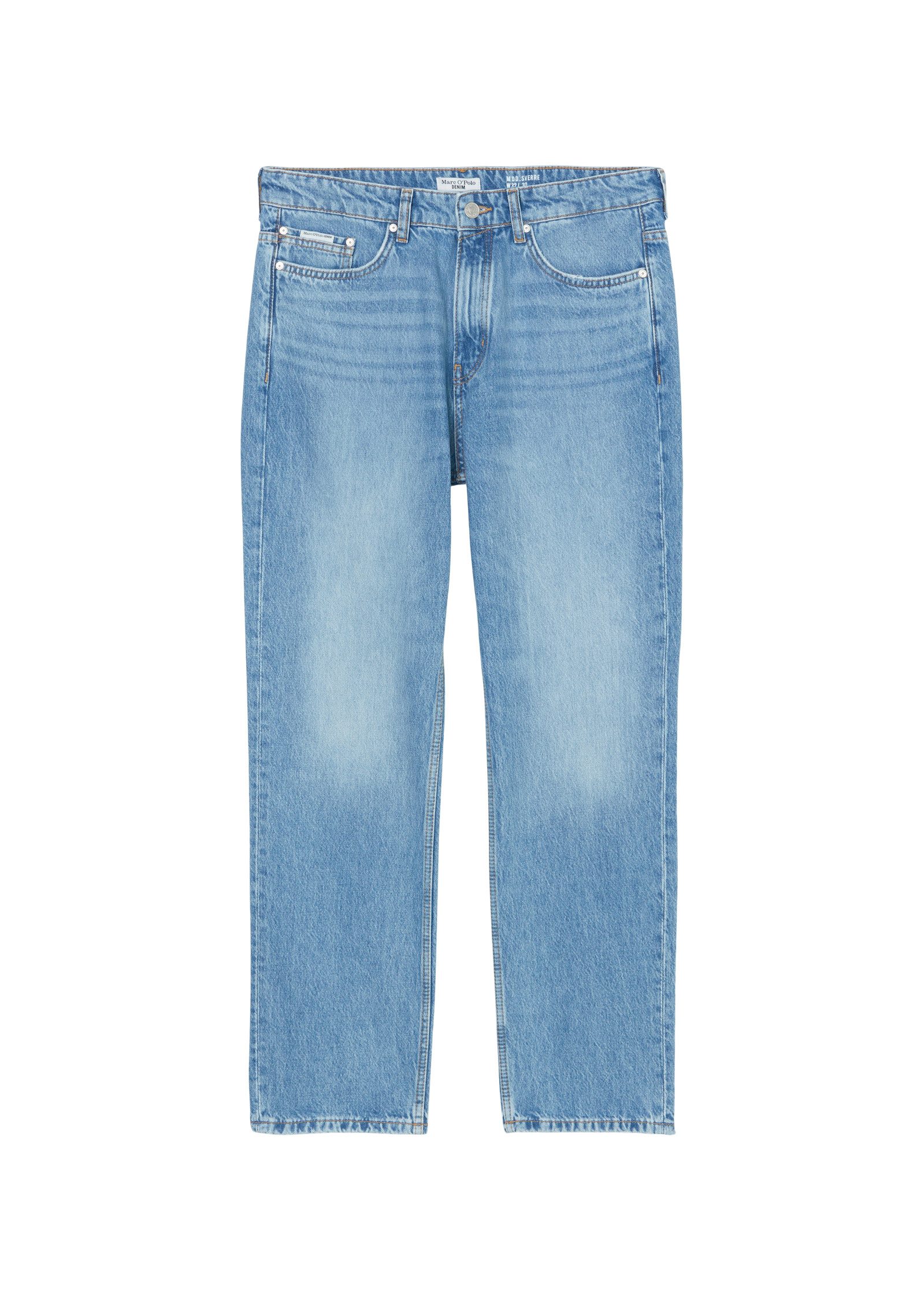 Marc O'Polo DENIM Straight-Jeans Authentischer Salt'n'Pepper-Vintage-Look